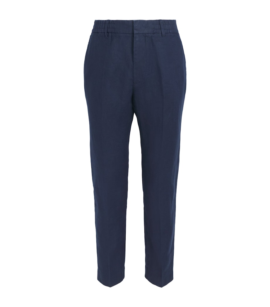 NN.07 Mens Linen Billie Trousers Navy Blue Image 1