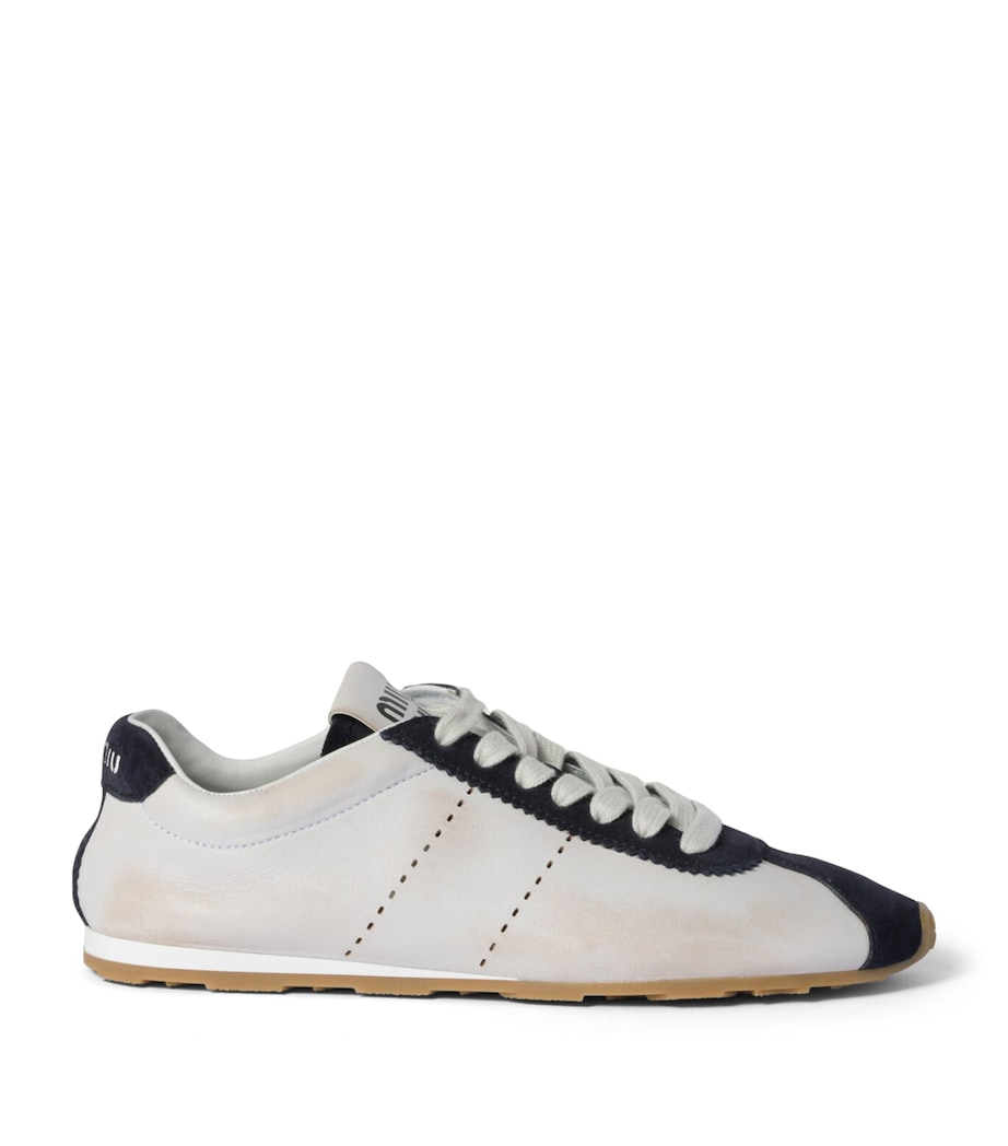 Leather-Suede Sneakers F0UB0 Image 1