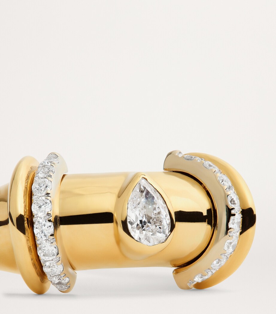 L'ATELIER NAWBAR Yellow Gold and Diamond Sailor Moon Ring Yellow Gold Image 6