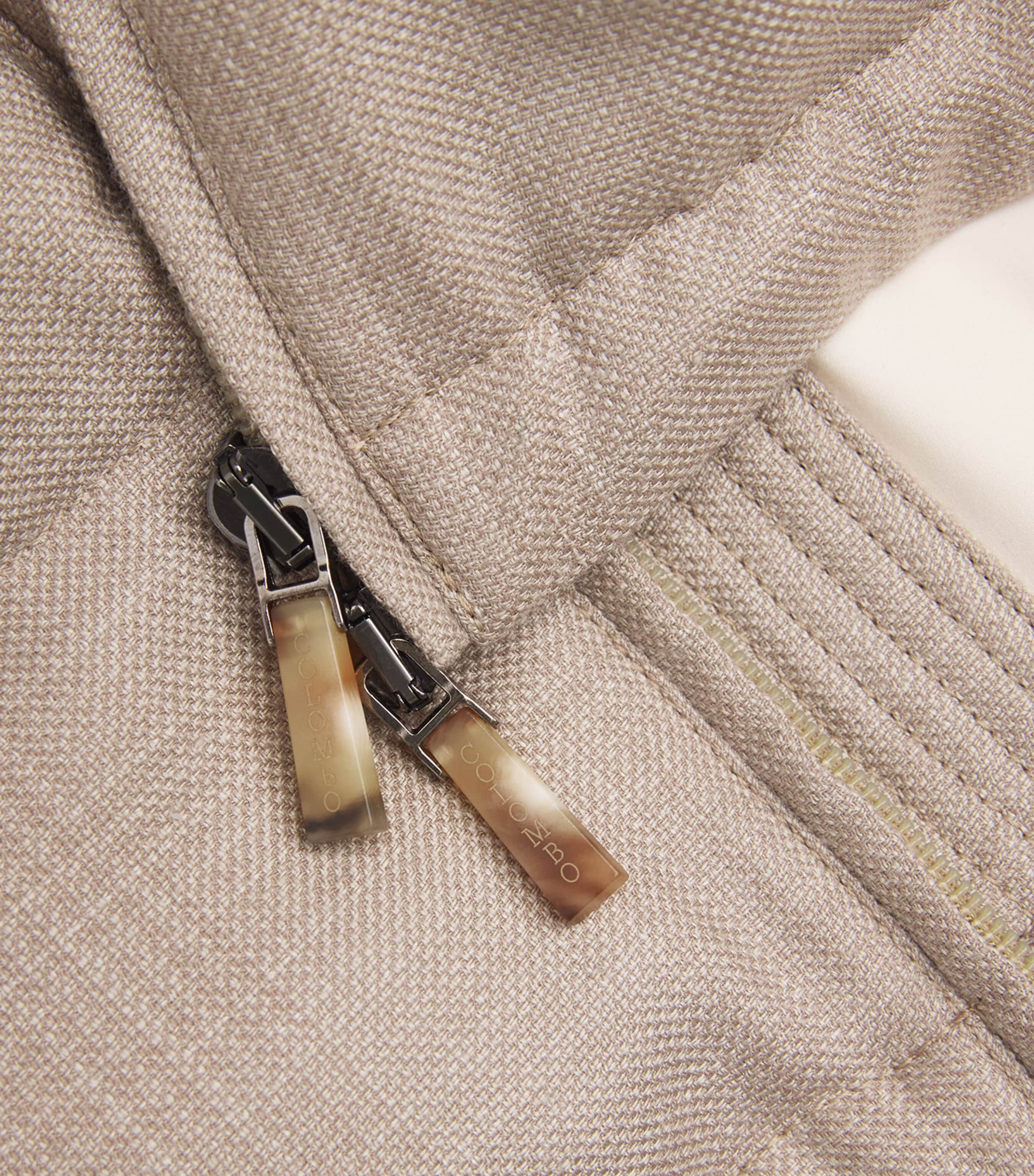 Colombo Mens Down Cashmere-Blend Gilet Rope Image 5