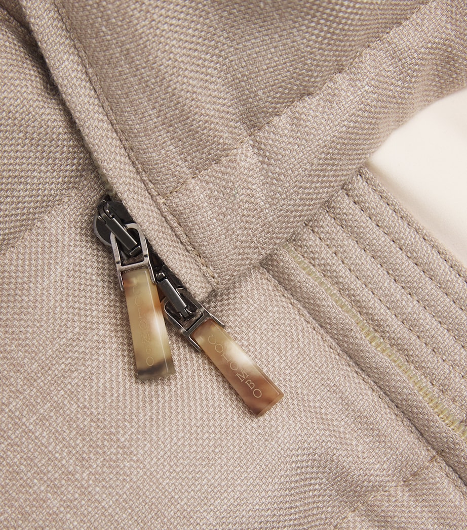 Colombo Mens Down Cashmere-Blend Gilet Rope Image 5