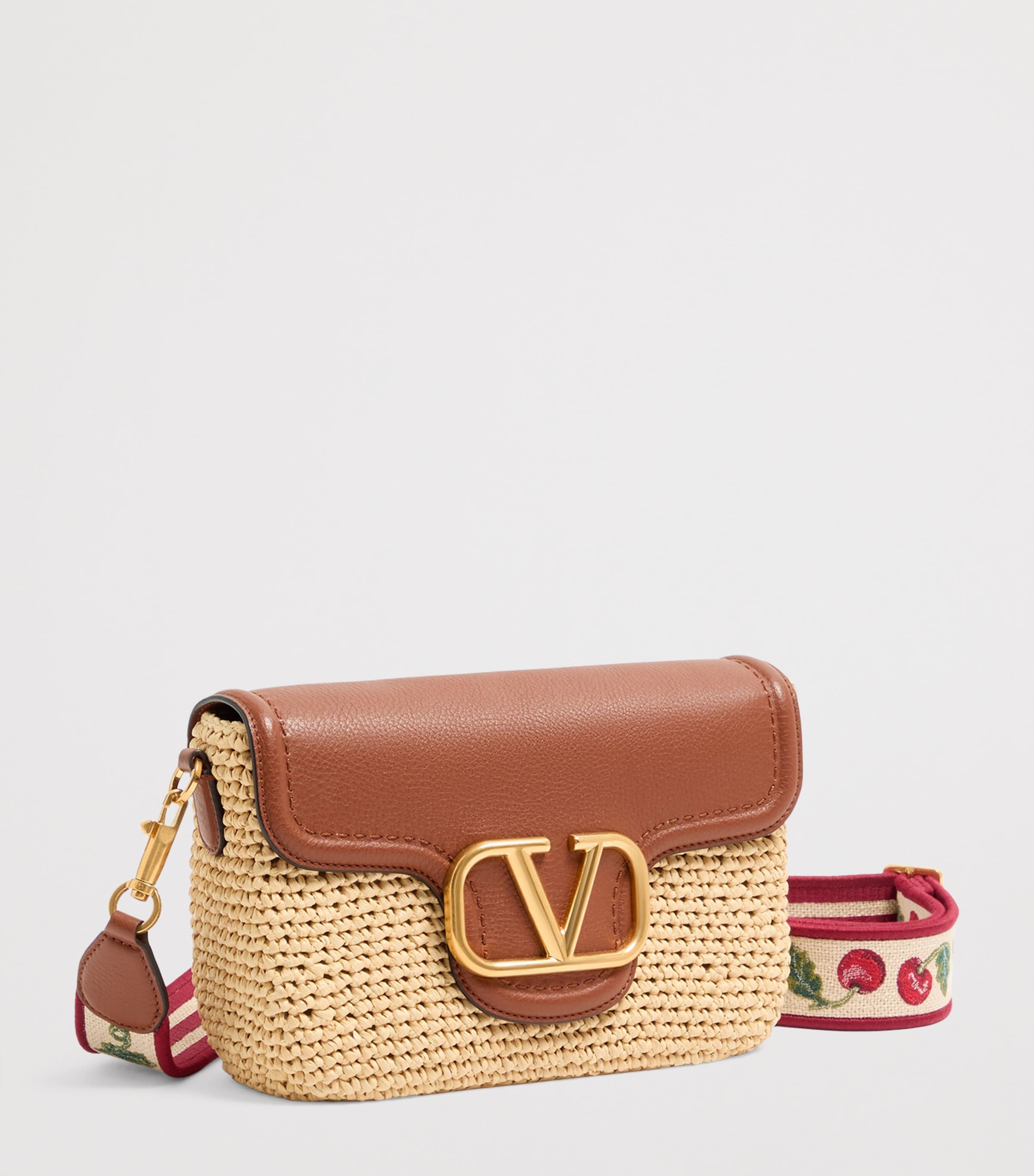 Valentino Garavani Raffia Alltime Shoulder Bag Image 2
