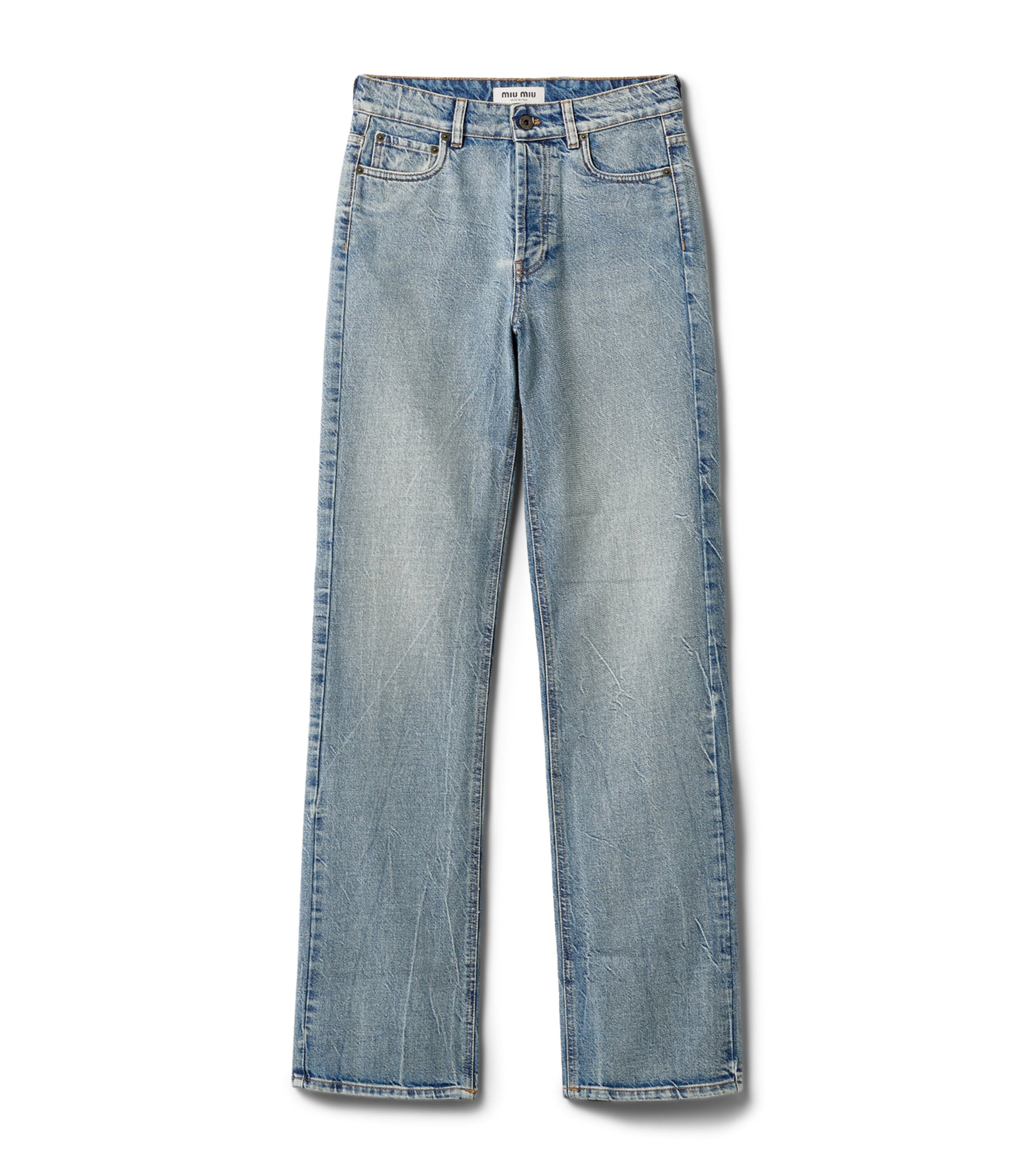 Miu Miu Womens Straight Leg Jeans Image 1