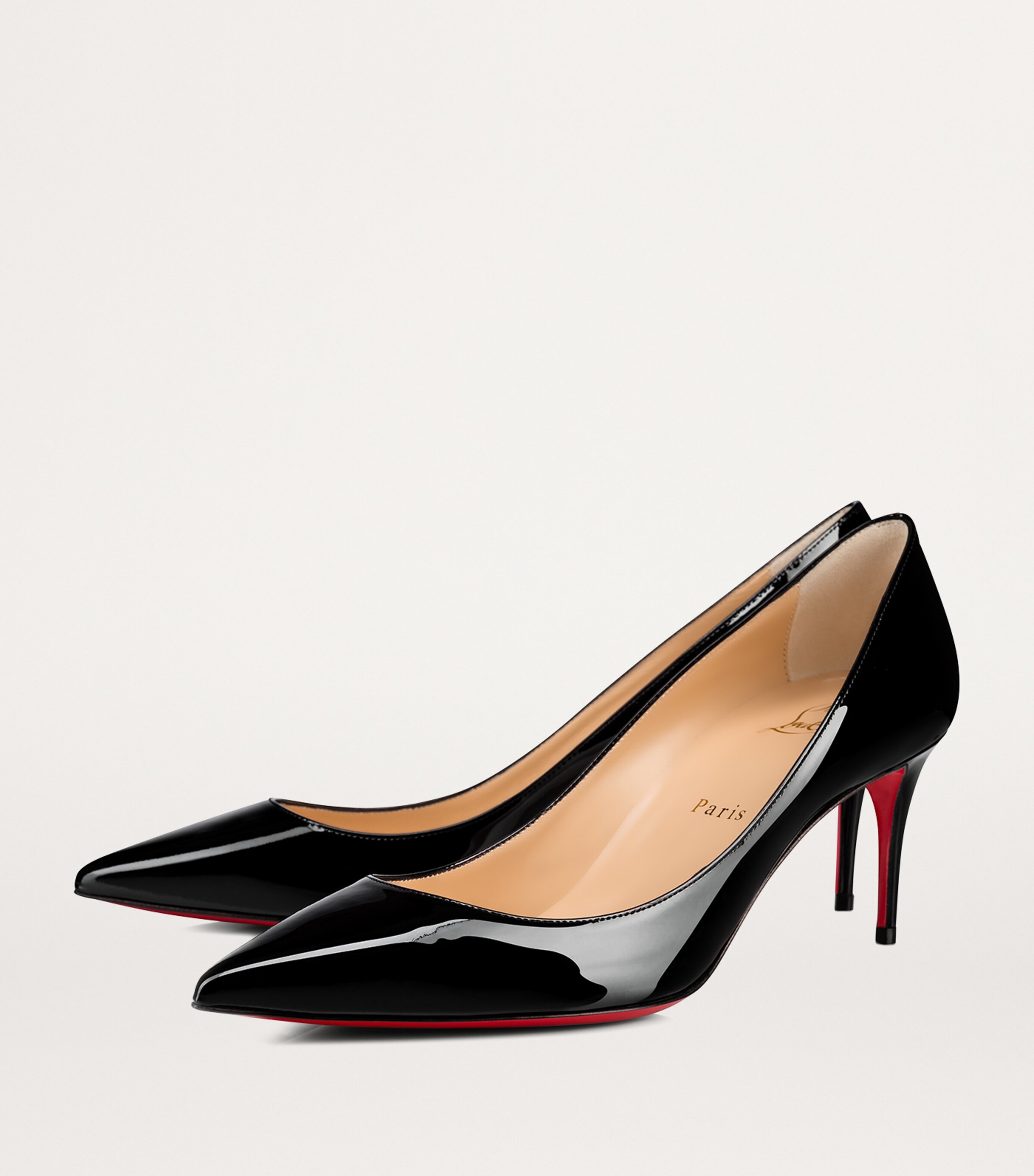Christian Louboutin Black Kate Patent Leather Pumps 70 | Harrods UK