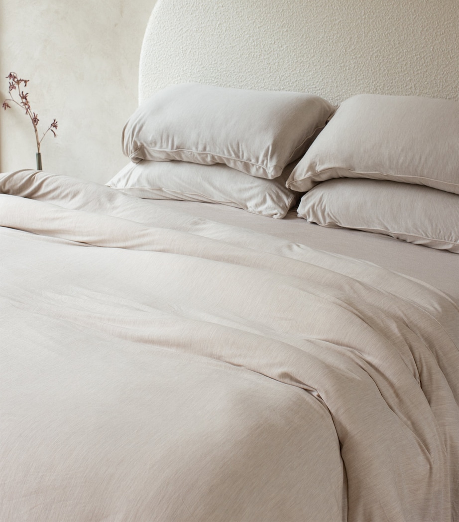 Merino Jersey Pillowcase Pair (50cm x 75cm) IVORY TUSK Image 1