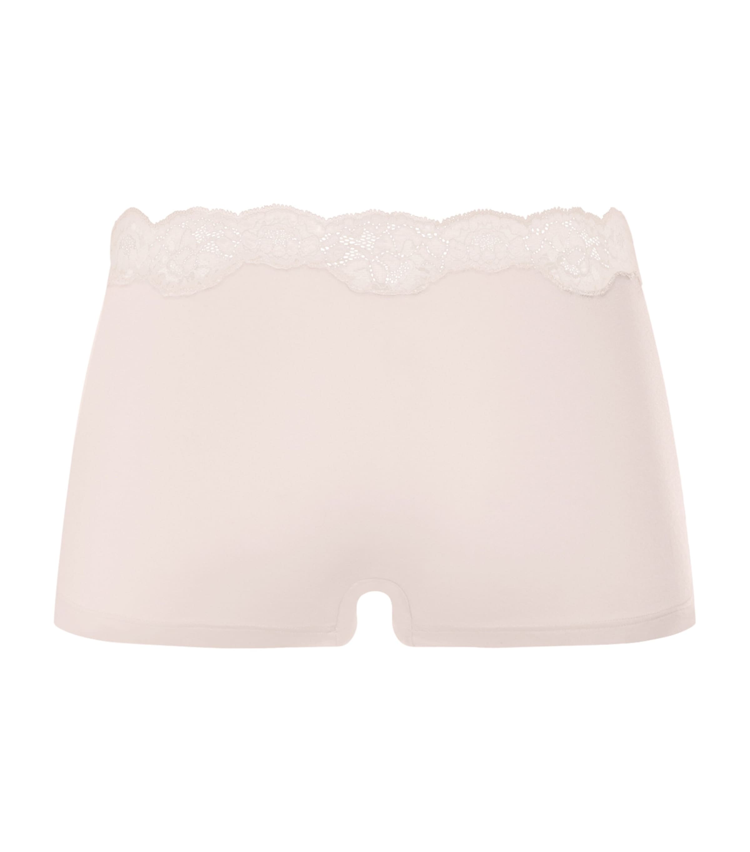 Hanro Womens Lace-Trim Dana Boy Shorts Moonlight Image 3