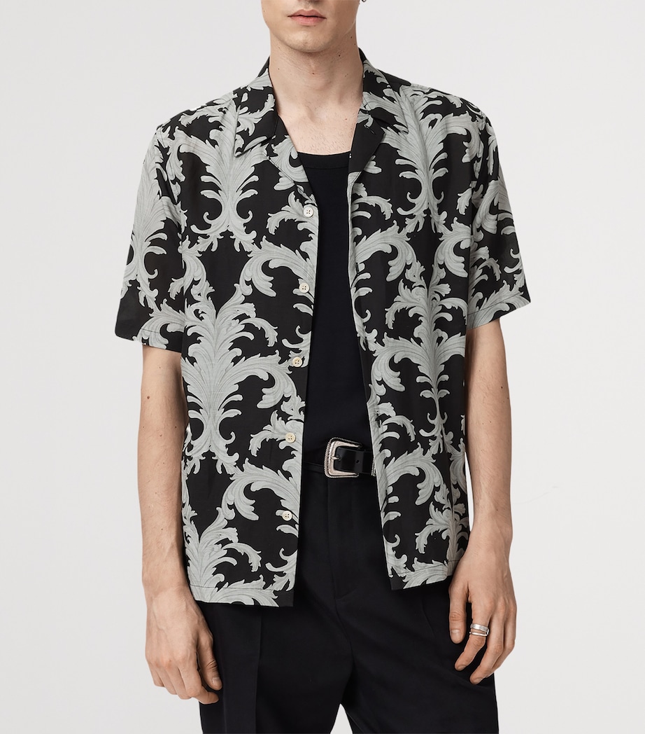 Printed Shirt JET BLACK Image 3
