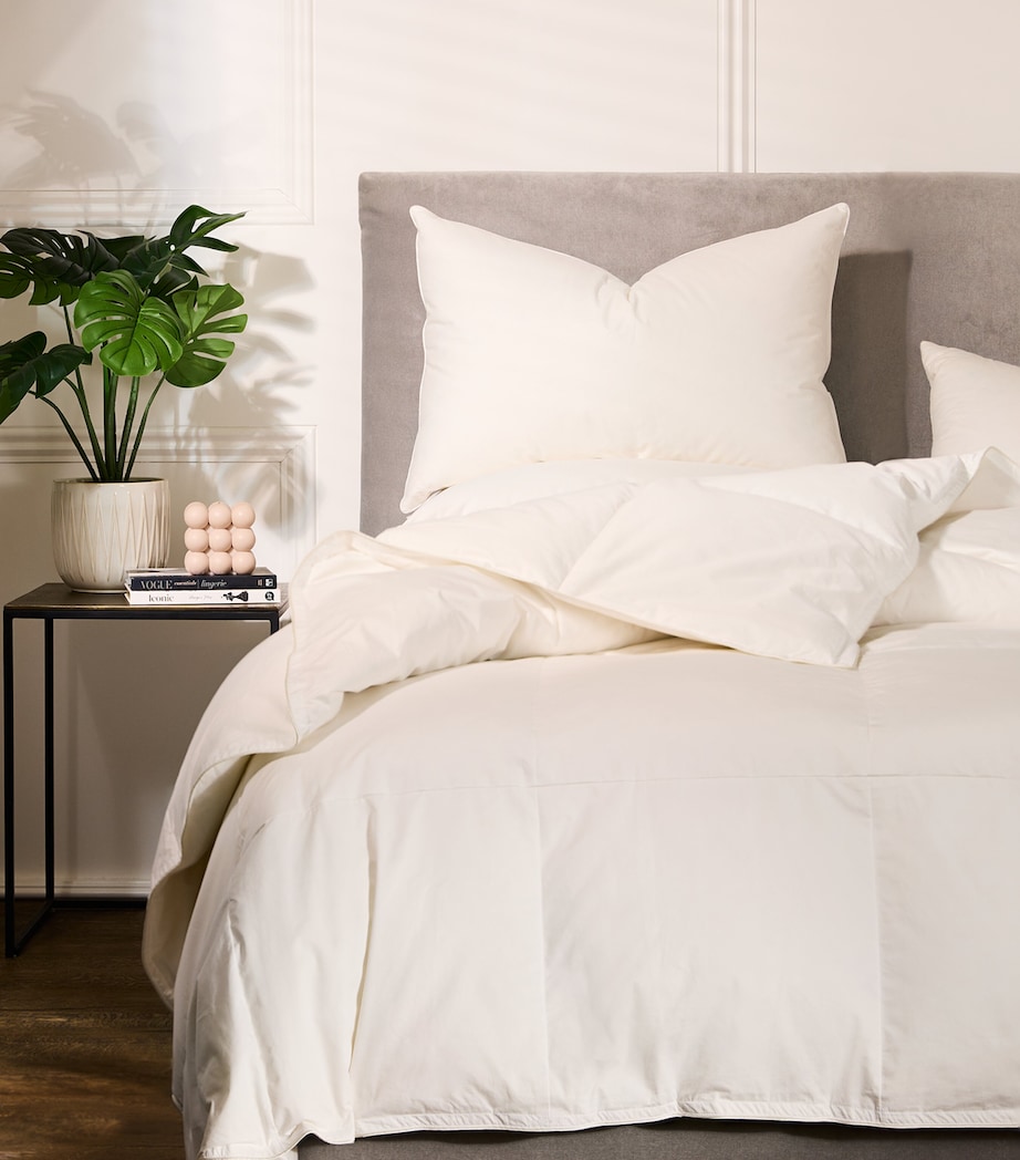 A1 Grade 100% Hungarian Goose Down Super King Duvet (13.5 Tog) WHITE Image 4