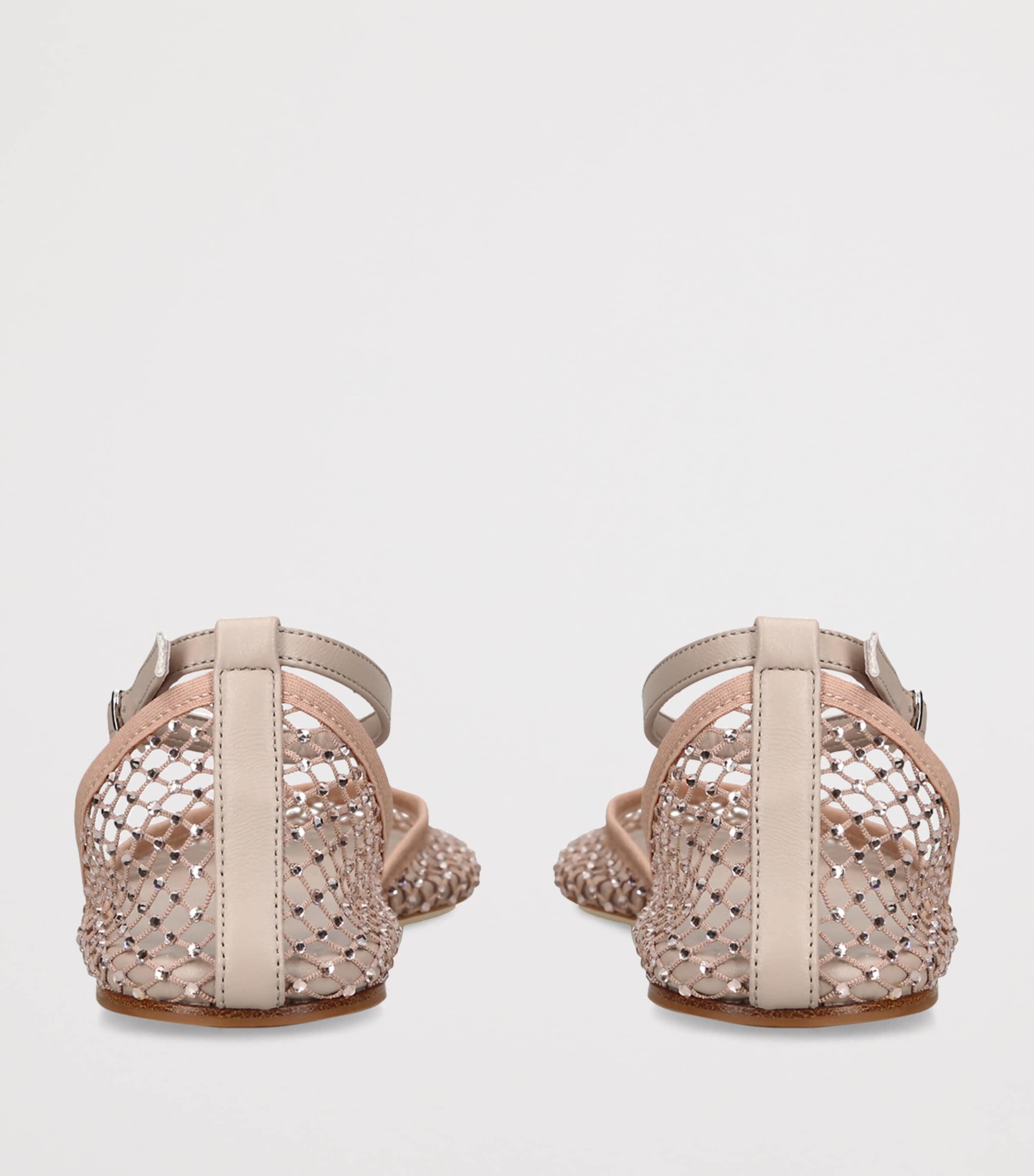 Christopher Esber Mesh Minette Ballet Flats Blush Image 4
