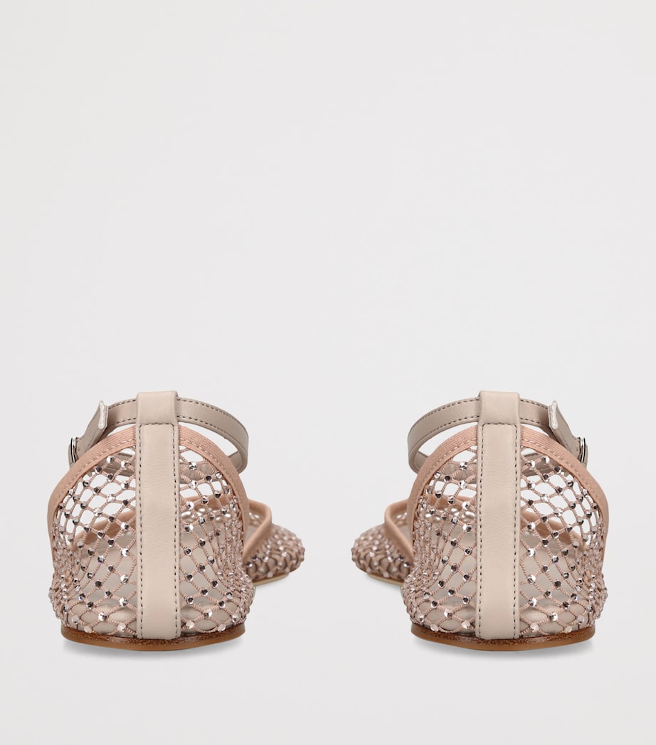 Christopher Esber Mesh Minette Ballet Flats Blush Image 4