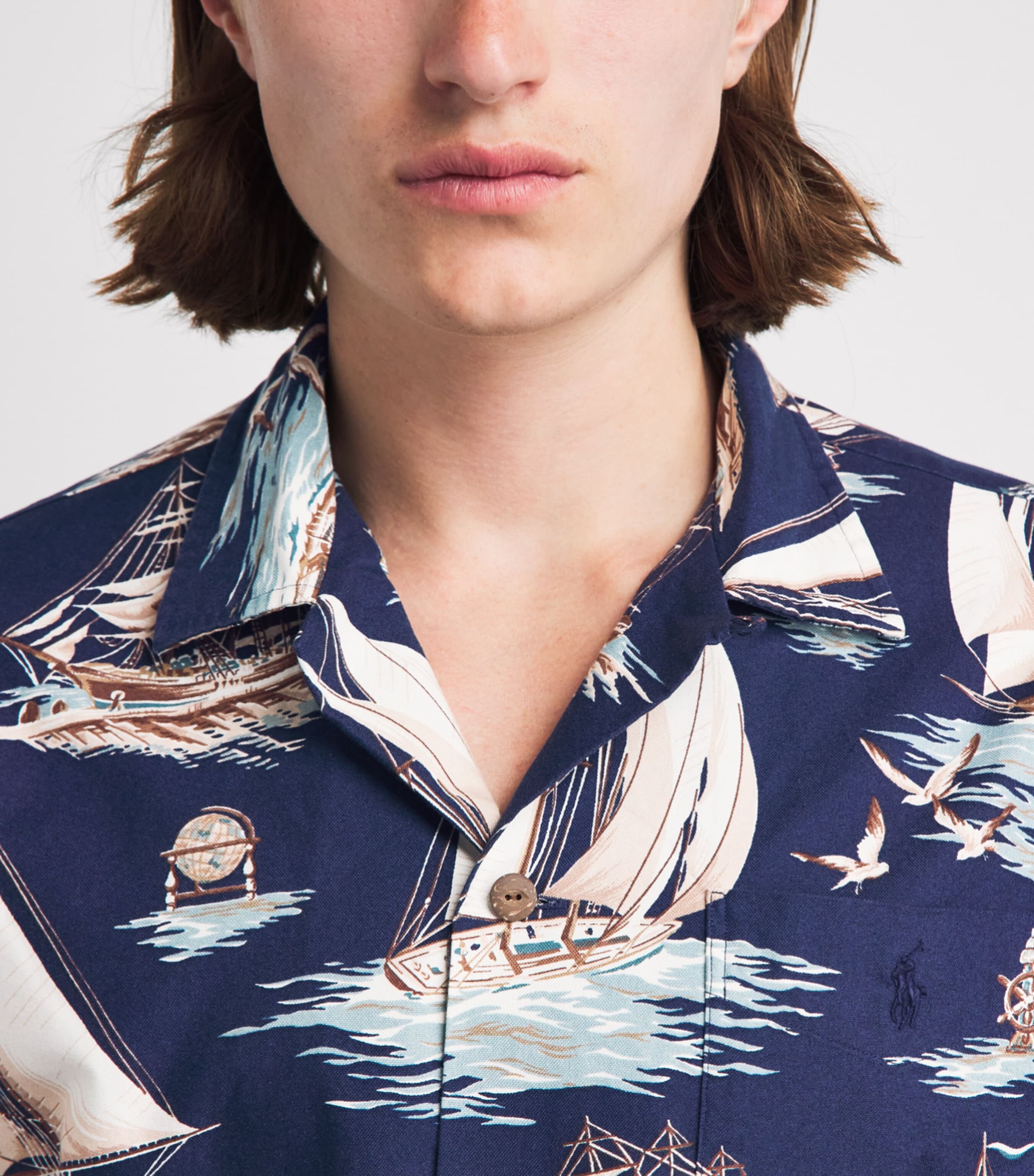 Polo Ralph Lauren Mens Cotton Sailing Boat Oxford Shirt Vintage Schners Image 3