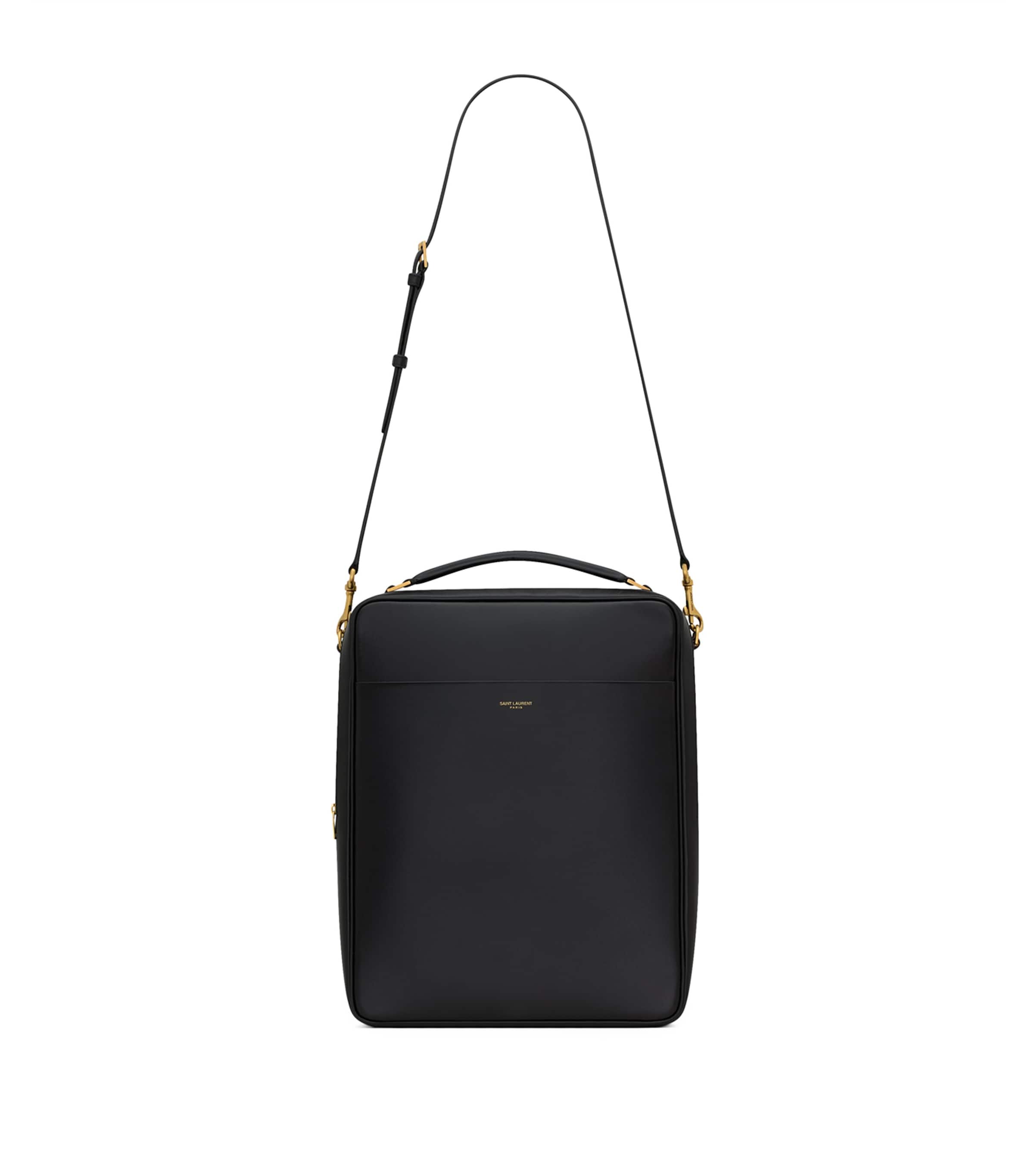 Saint Laurent Leather Paris Cross-body Bag In Black