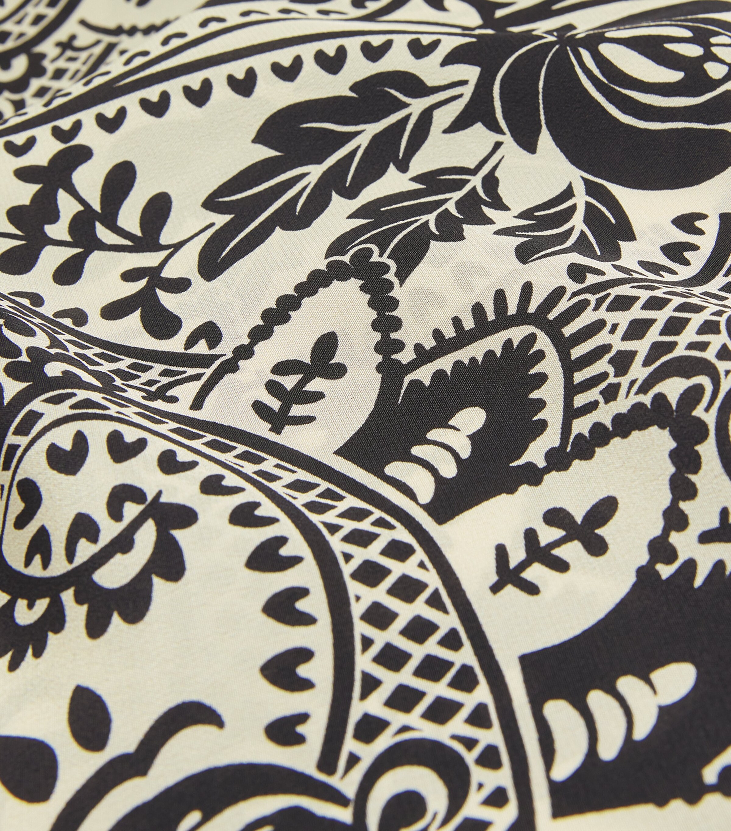 Silk Crepe de Chine Printed Midi Dress IVORY Image 5