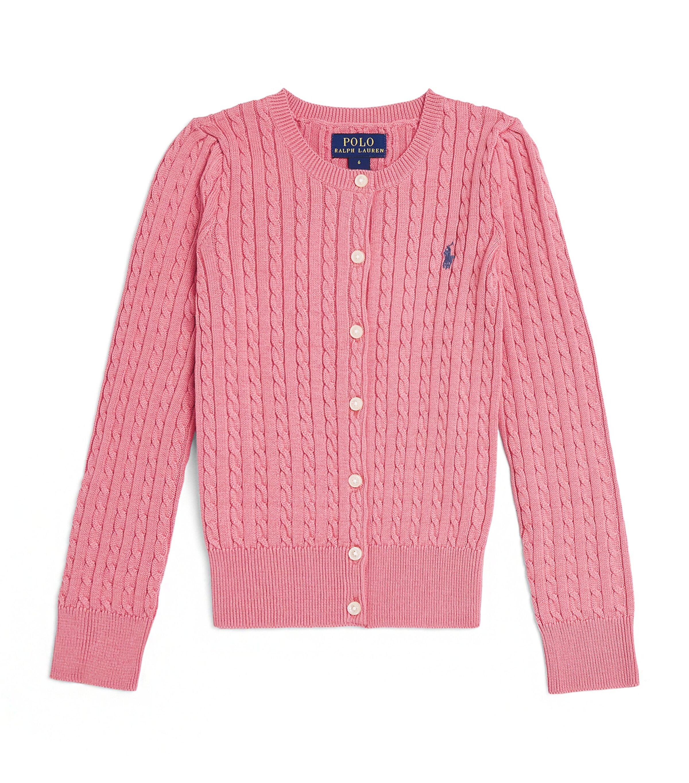 Ralph Lauren Kids Cotton Knitted Cardigan (2-6 Years) | Girls Clothing | Sweatshirts & Hoodies | Designers | Polo Ralph Lauren | Hoodies & Sweatshirts