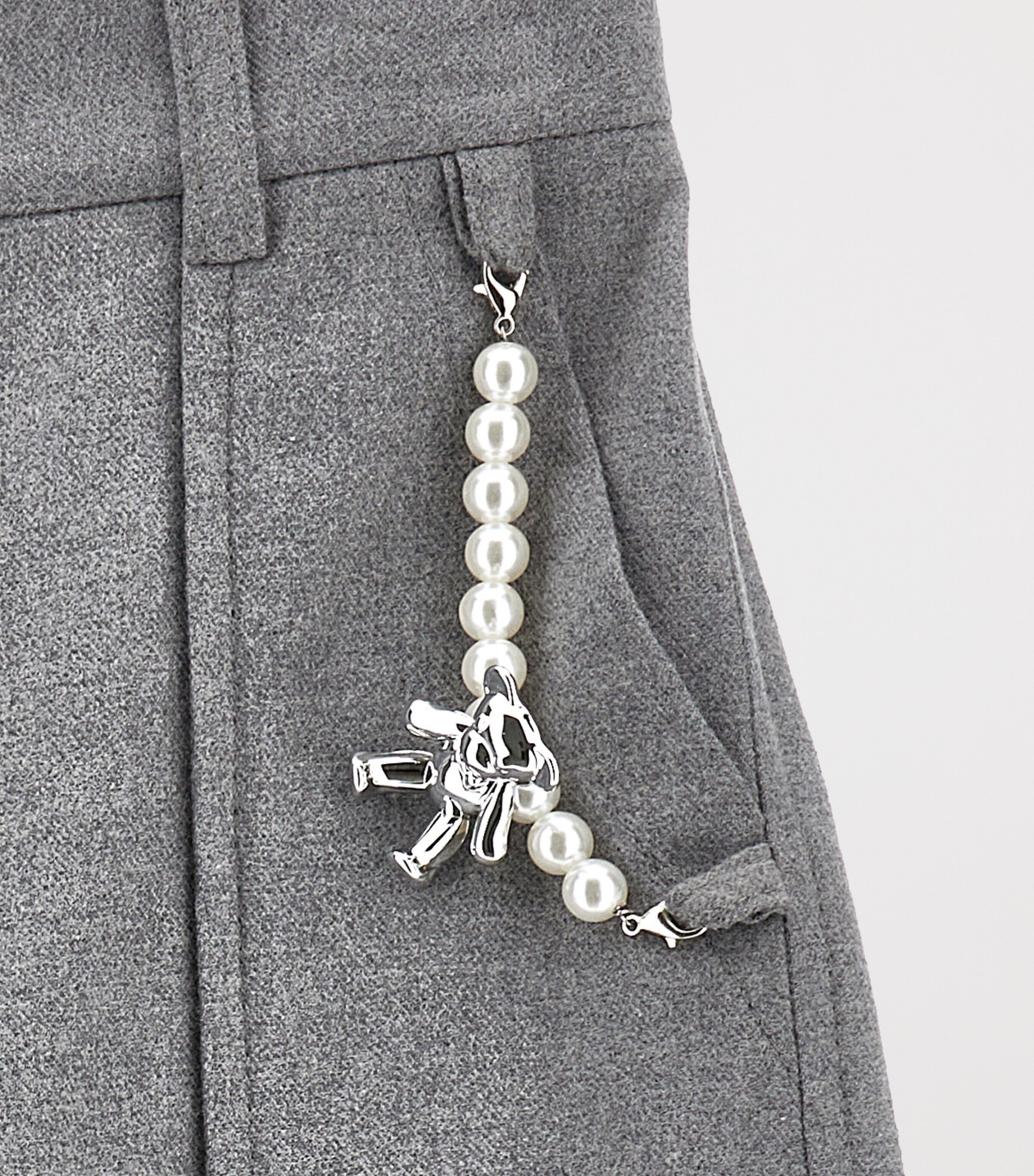 Cotton-Blend Cargo Trousers (2-12 Years) GRIGIO Image 3