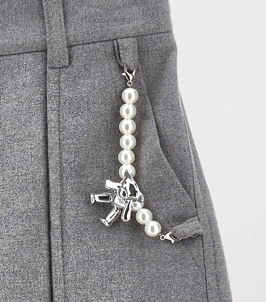 Cotton-Blend Cargo Trousers (2-12 Years) GRIGIO Image 3