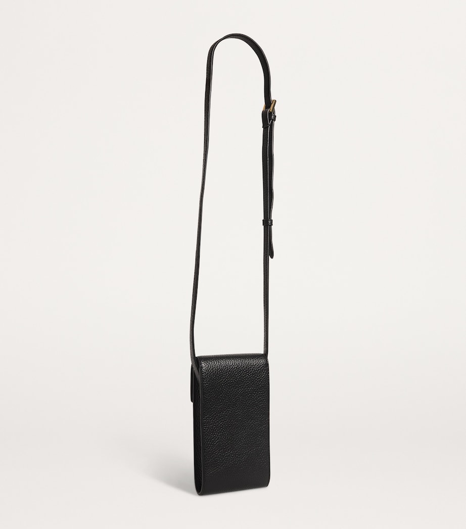 Leather Phone Pouch BLACK Image 3