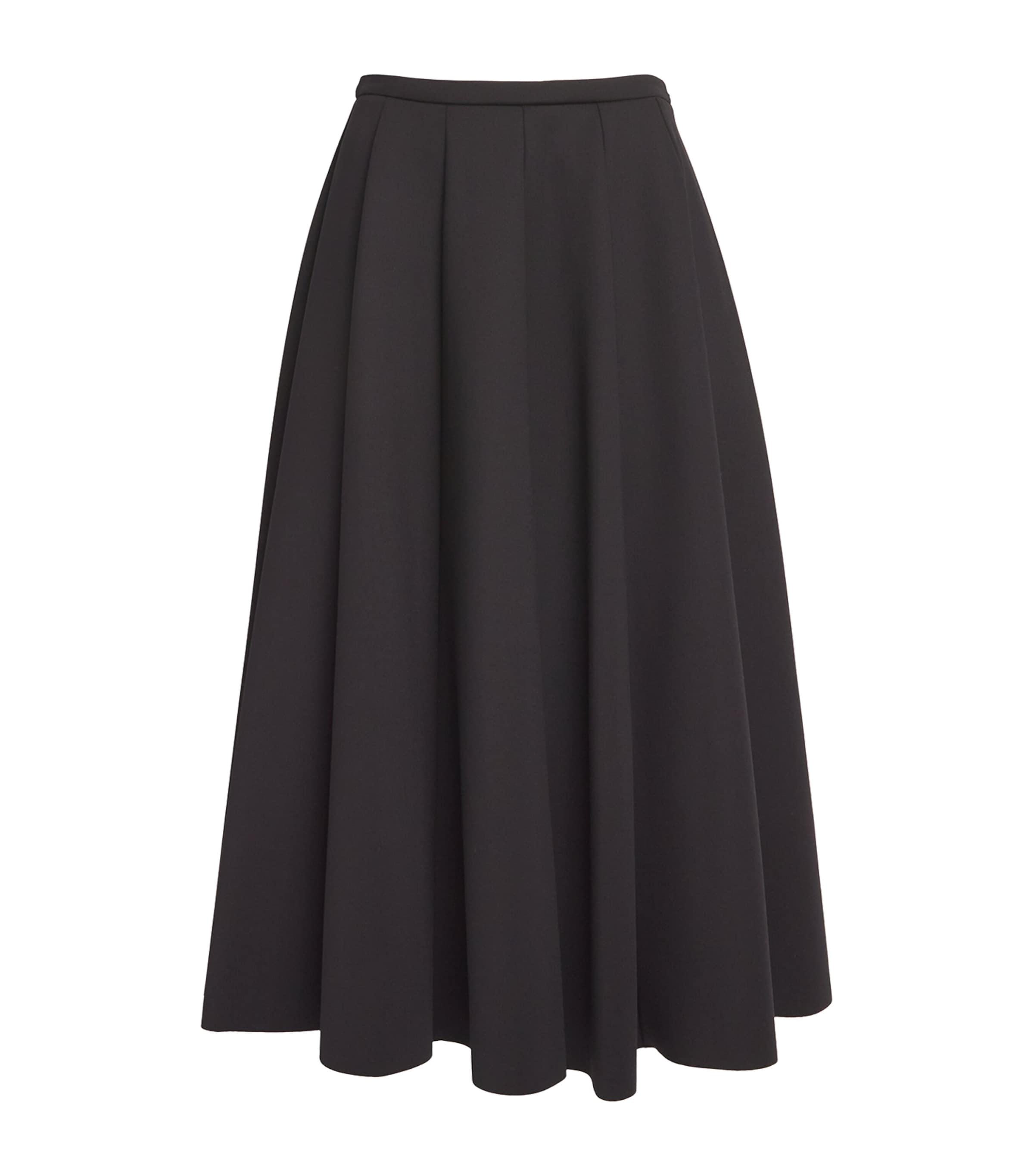 Shop Fabiana Filippi Silk Sequin-embroidered Maxi Skirt In Black