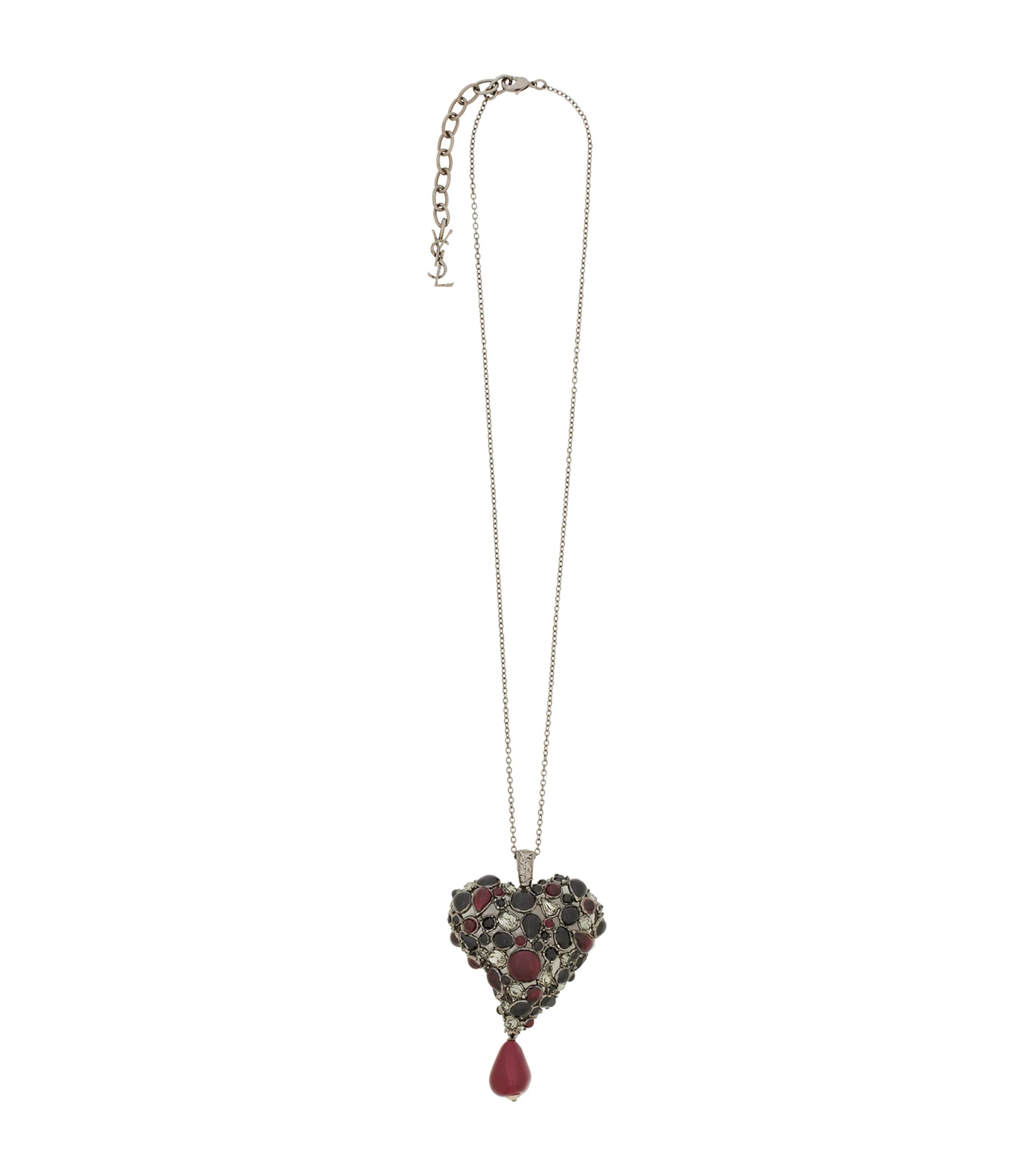 Saint Laurent Heart Pendant Necklace Image 1