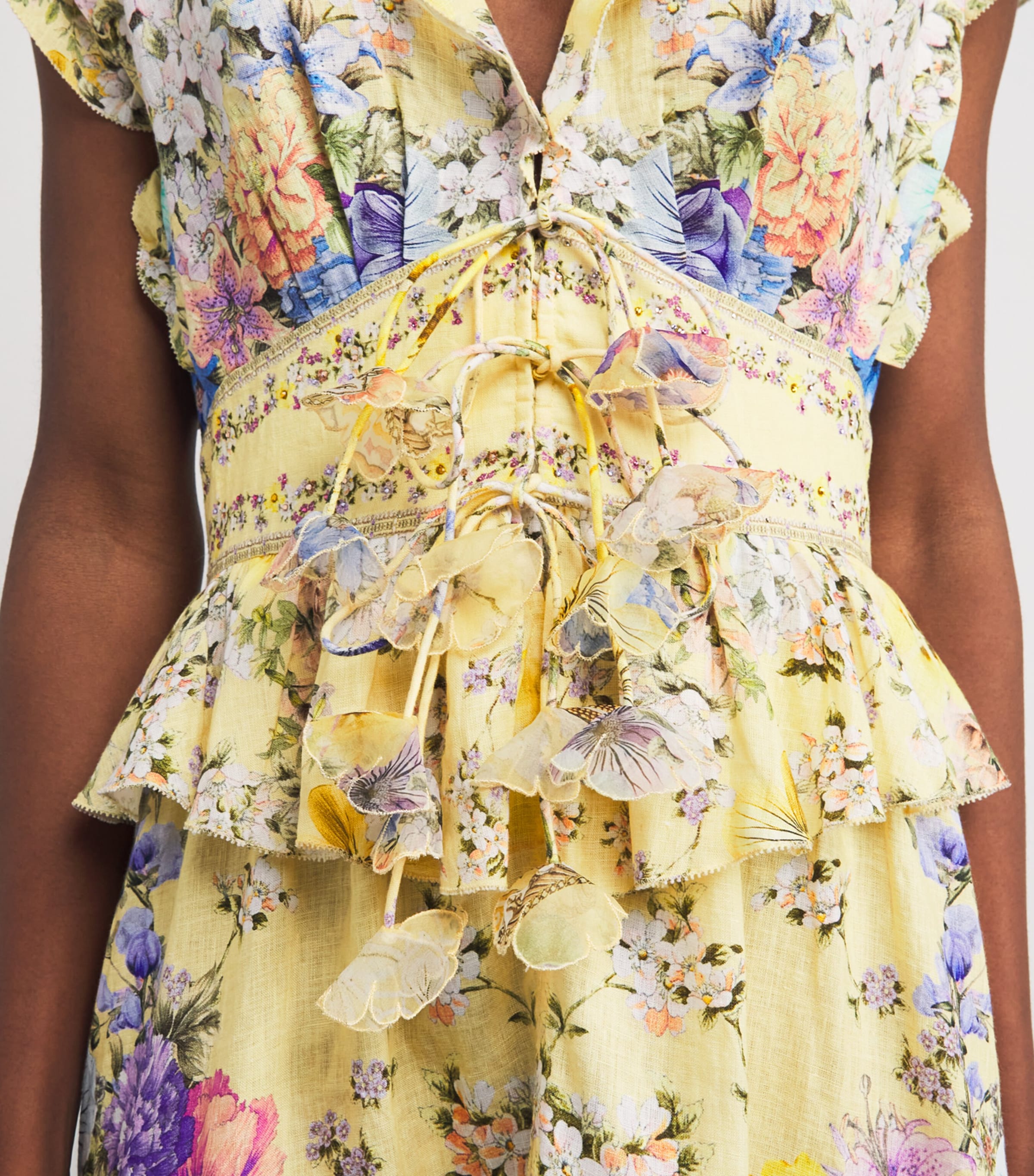 Linen Darling Buds Mini Dress DARLING BUDS DARLBUD Image 6