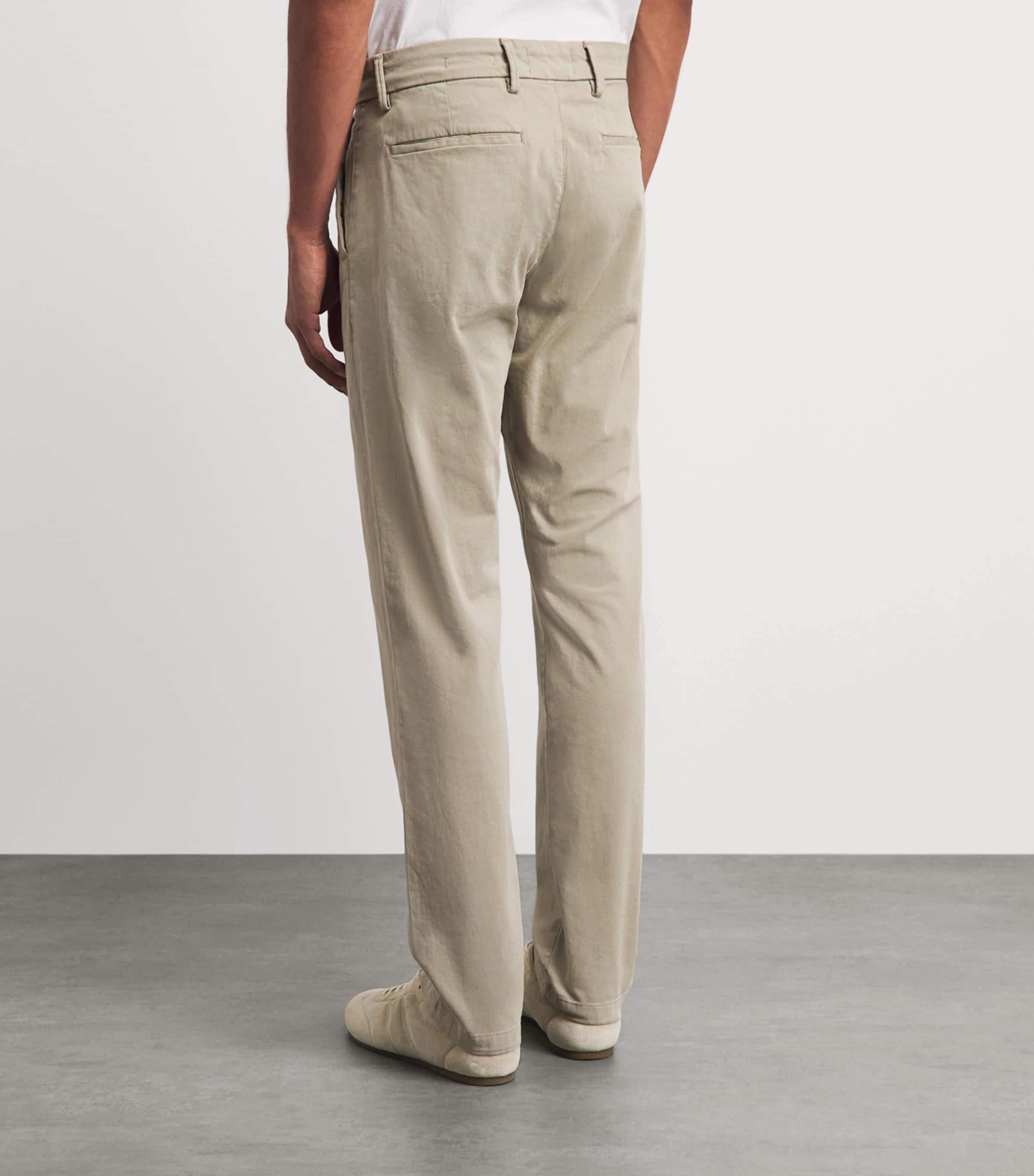 7 For All Mankind Mens Luxe Performance Slimmy Chinos Beige Image 5