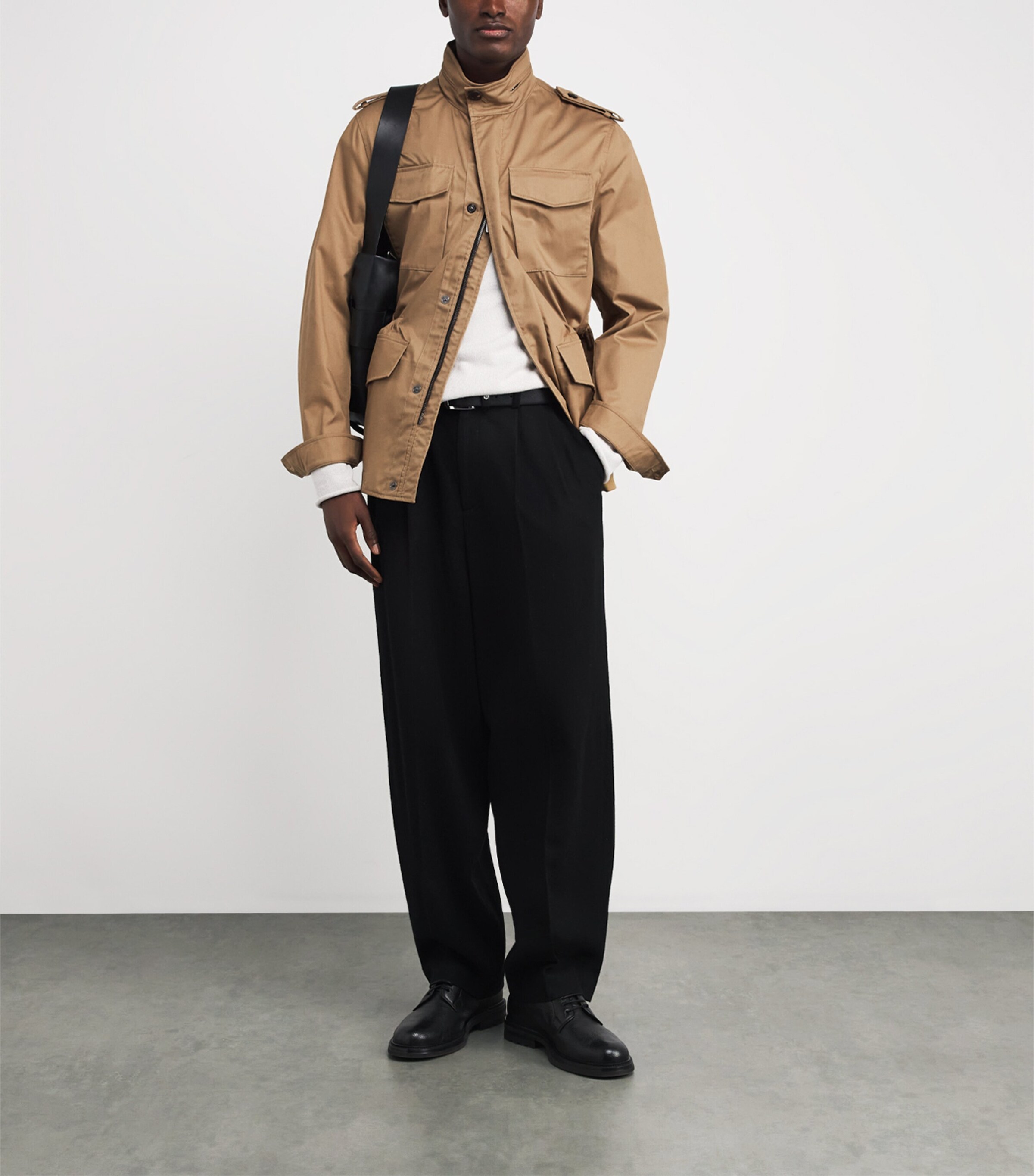 Cotton-Blend Field Jacket 52 MUSTARD Image 2