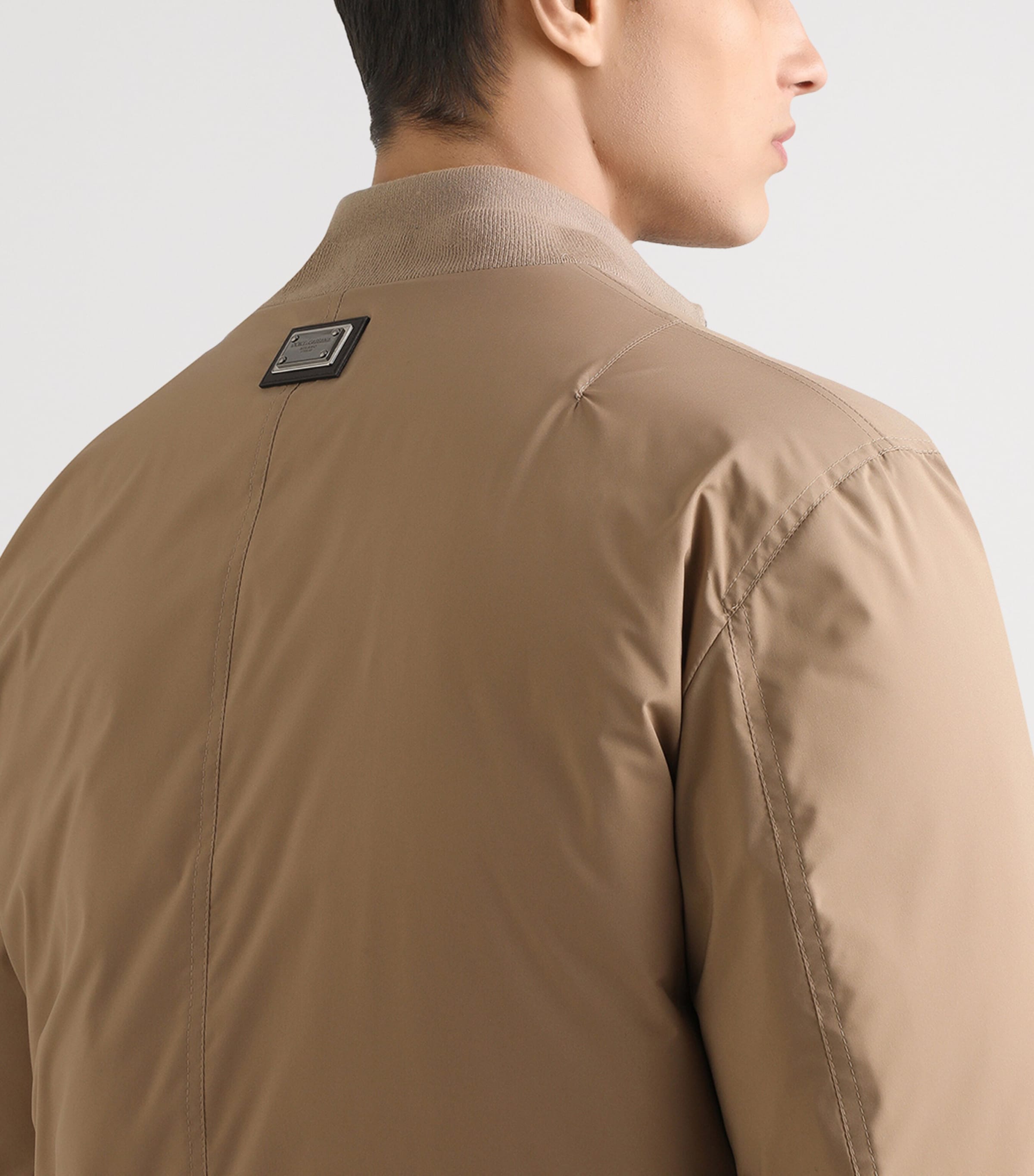 Satin Padded Jacket M3725-BROWN-GREY 5 Image 3