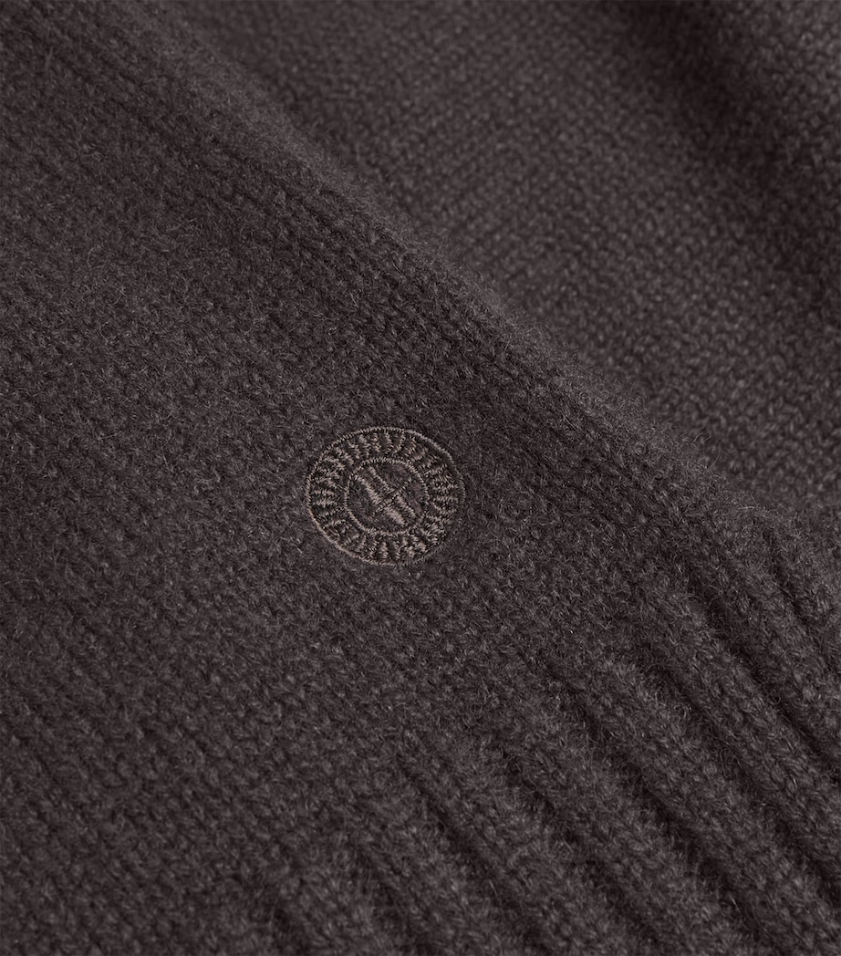 Cashmere Rollneck Sweater DARK BROWN Image 5
