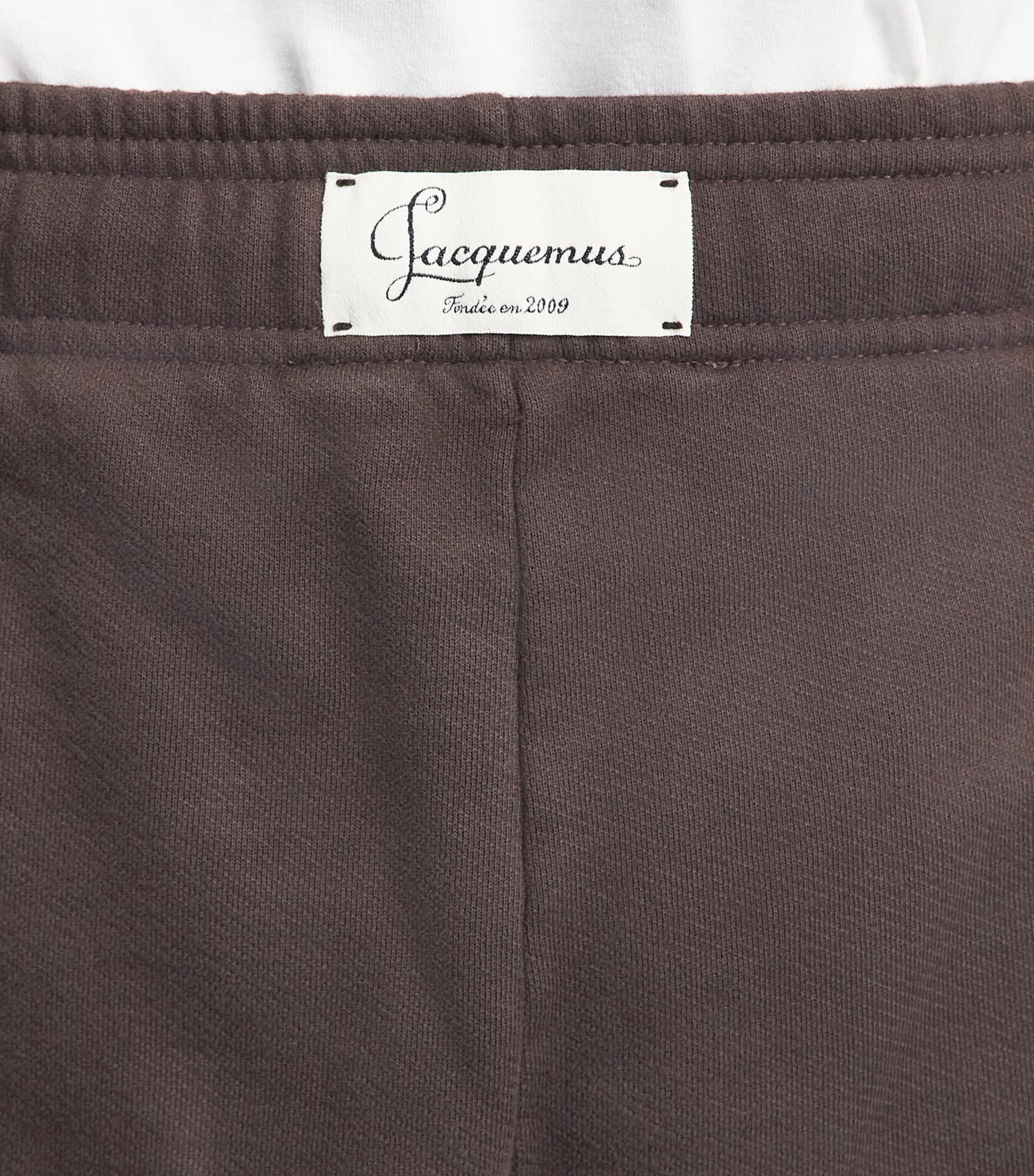 Jacquemus Mens Cotton Corso Sweatpants Dark Brown Image 3