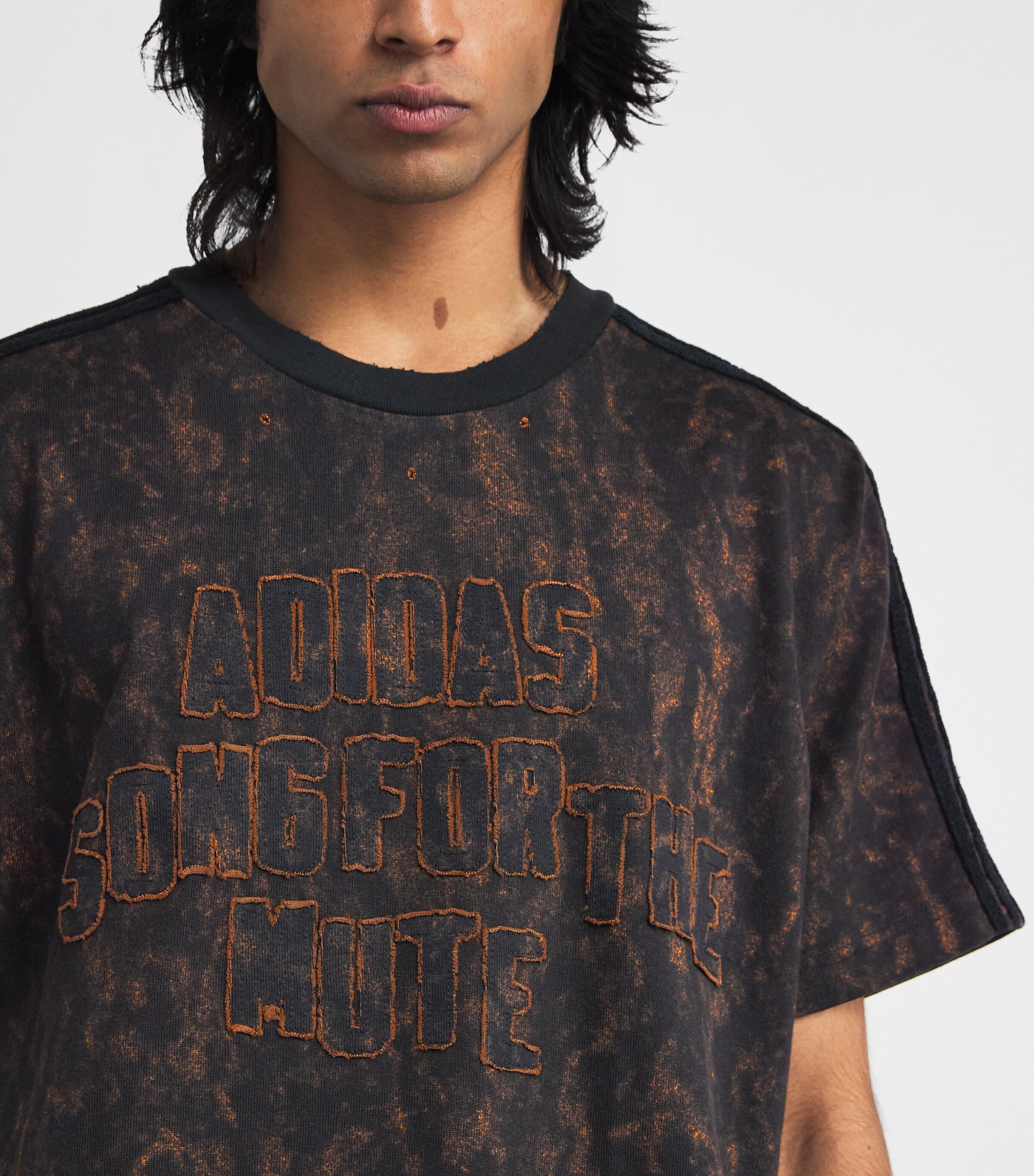 Originals x Song for the Mute Distressed T-Shirt BLACK Image 6
