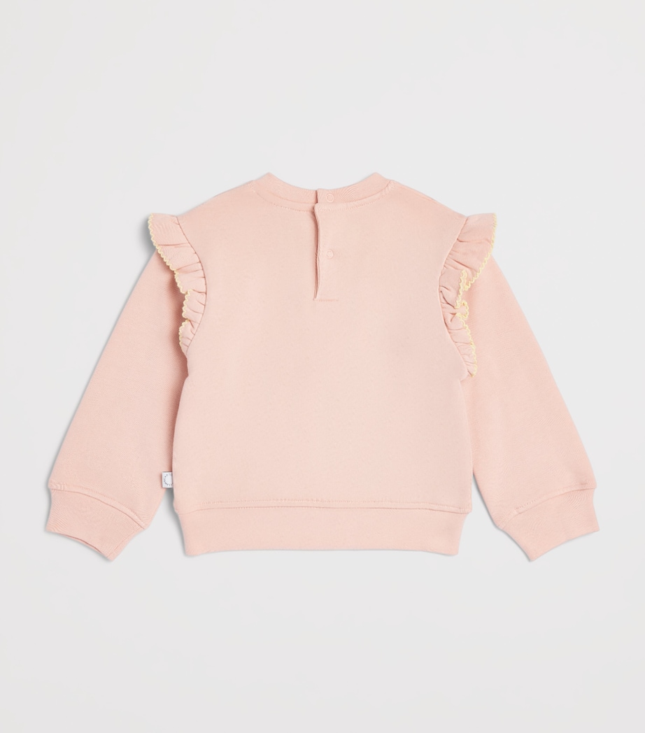 Stella McCartney Kids Embroidered Horse Sweatshirt (6-36 Months) Rosa Image 2