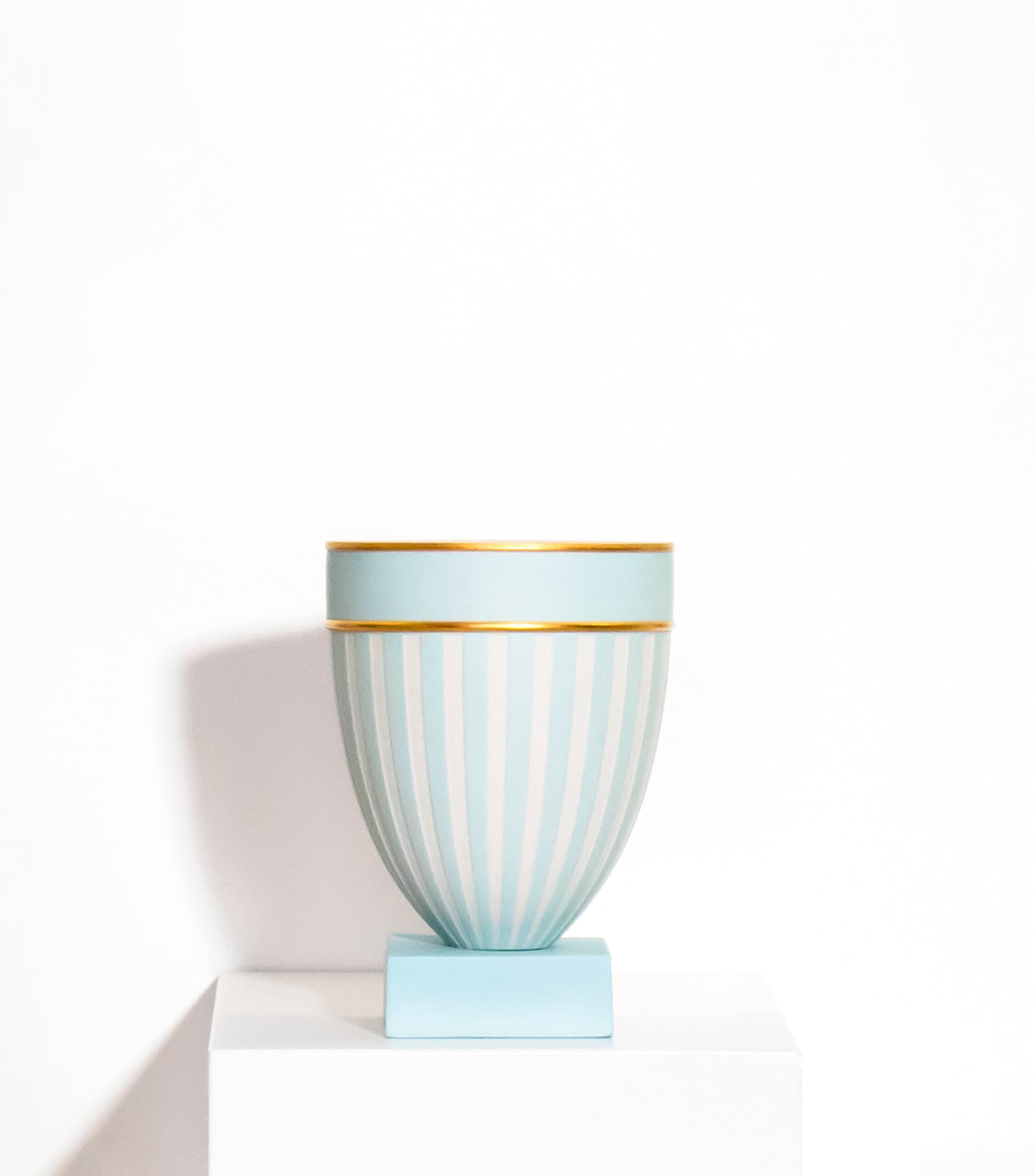 Phoenix Fluted Vase (13cm) TURQUOISE Image 4