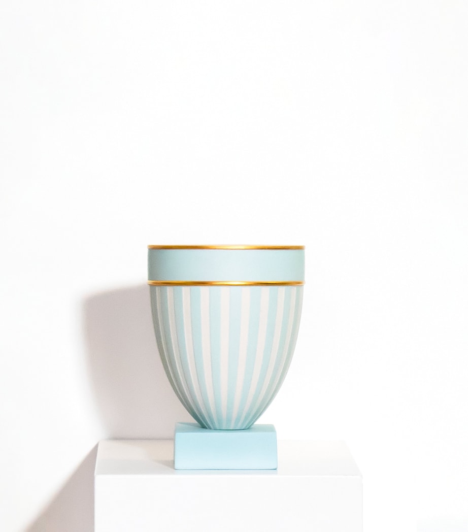 Phoenix Fluted Vase (13cm) TURQUOISE Image 4