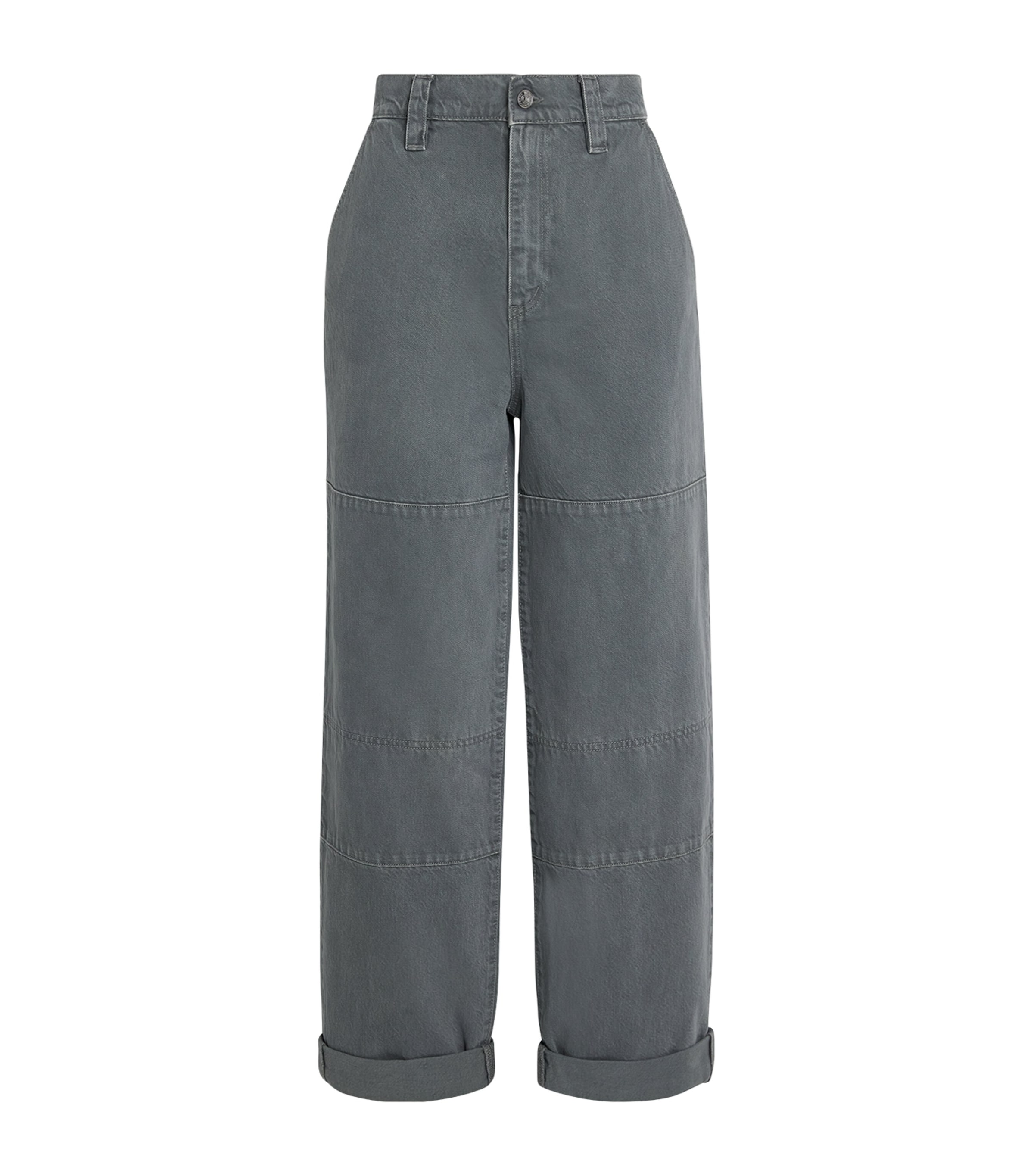 Cotton Cargo Trousers SLATE GRAY Image 1