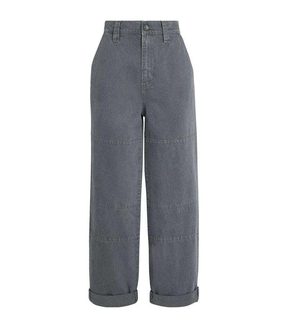 Cotton Cargo Trousers SLATE GRAY Image 1