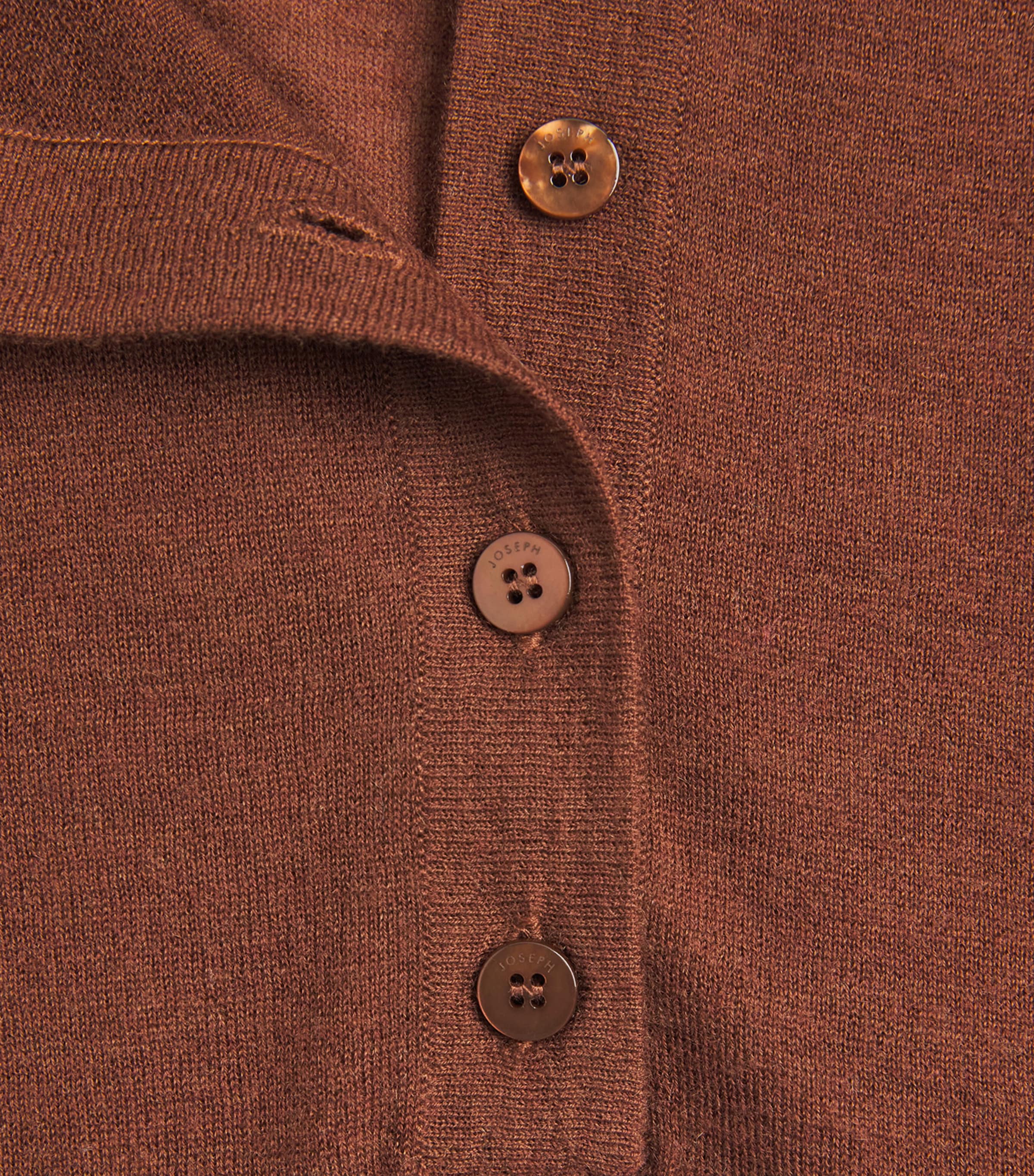 Cashmere Gillies Henley Sweater CINNAMON Image 5