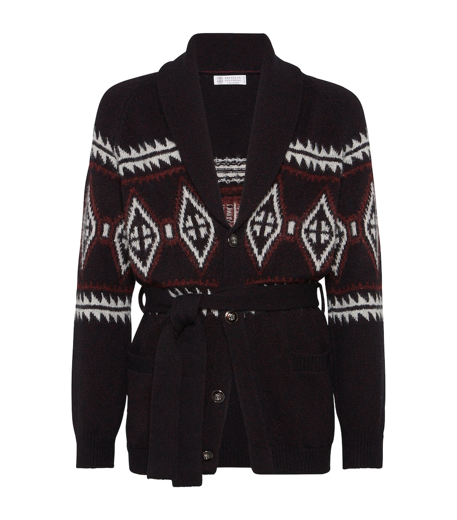 Virgin Wool-Silk-Cashmere Cardigan CEC66 Image 1