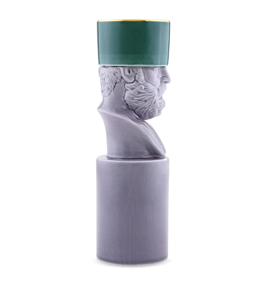 GINORI 1735 Porcelain Il Letterato Candle Holder Image 4