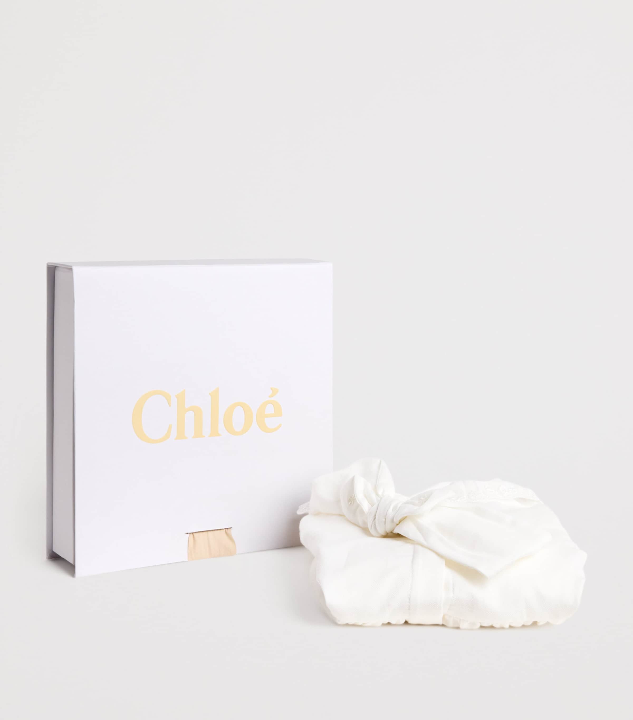 Cotton Embroidered Dress and Headband Set (1-18 Months) OFFWHITE Image 3