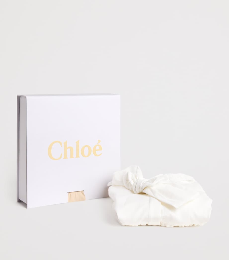 Cotton Embroidered Dress and Headband Set (1-18 Months) OFFWHITE Image 3