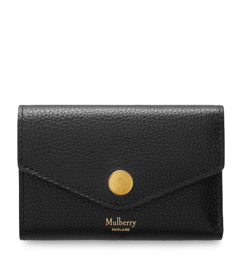 Leather Folded Multi-Card Wallet BLACK Image 1