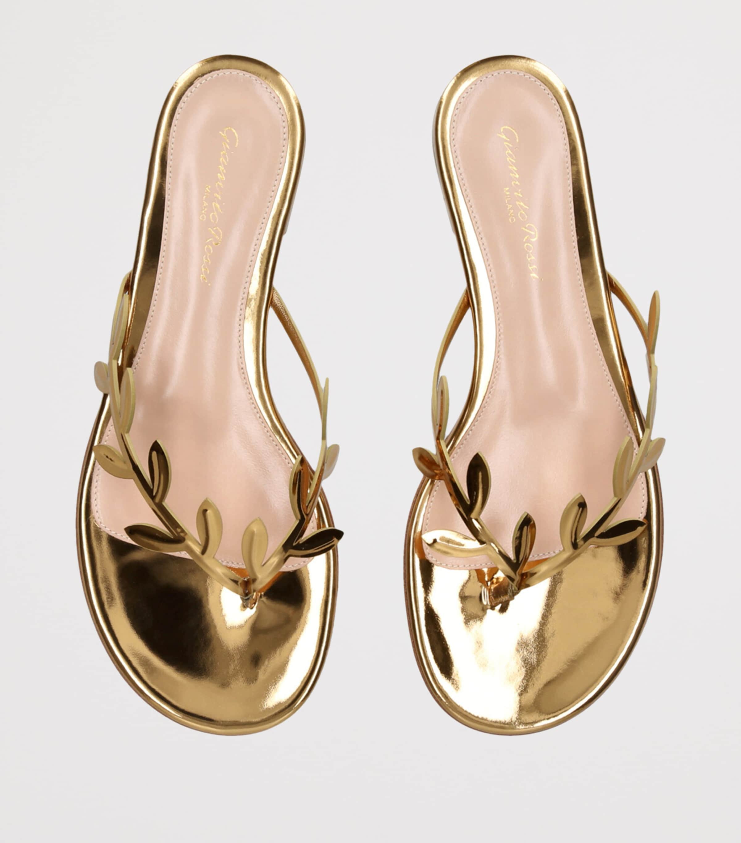 Laurel-Detail Flavia Flip-Flops BRONZE Image 4