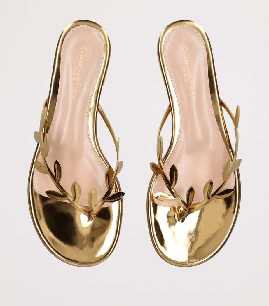 Laurel-Detail Flavia Flip-Flops BRONZE Image 4