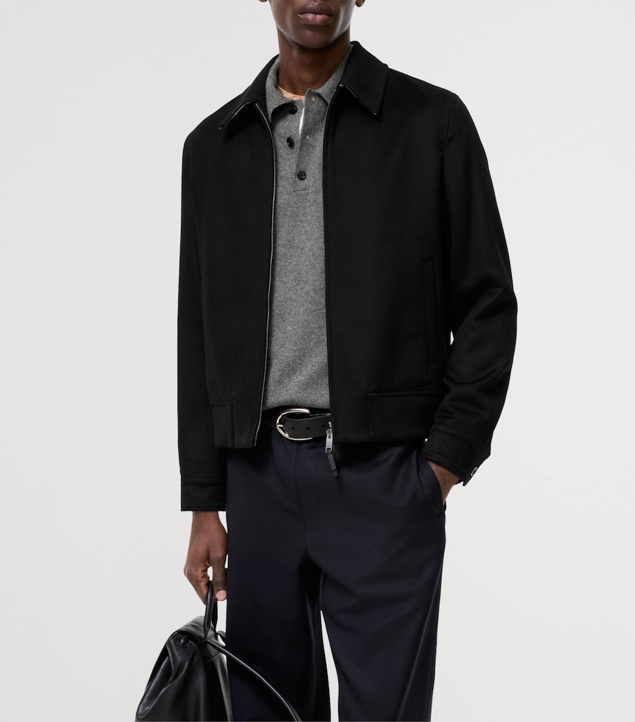 Burberry Mens Cashmere Jacket Black Image 2