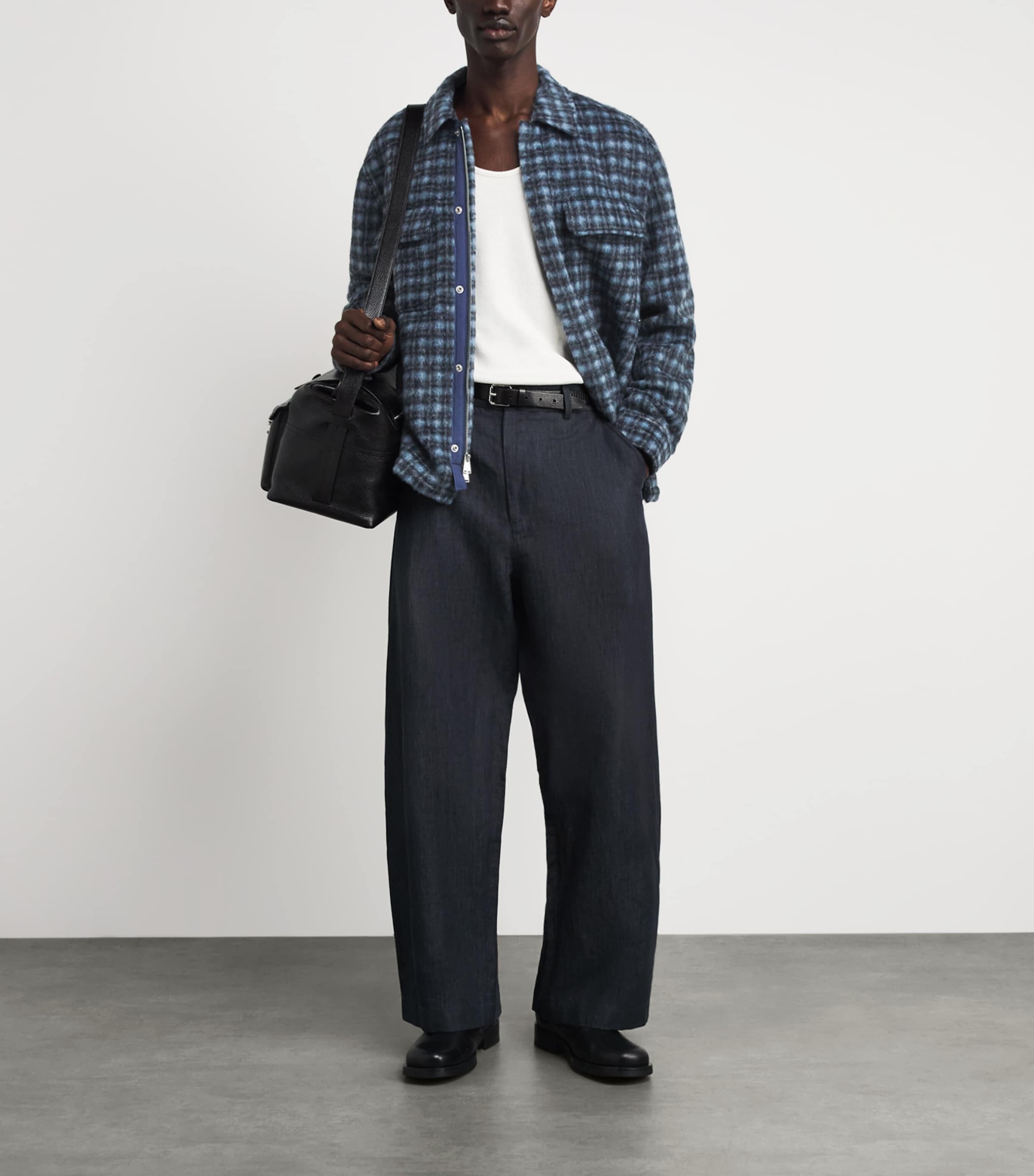 Brushed Plaid Caleb Shacket MIDNIGHT PLAID Image 2