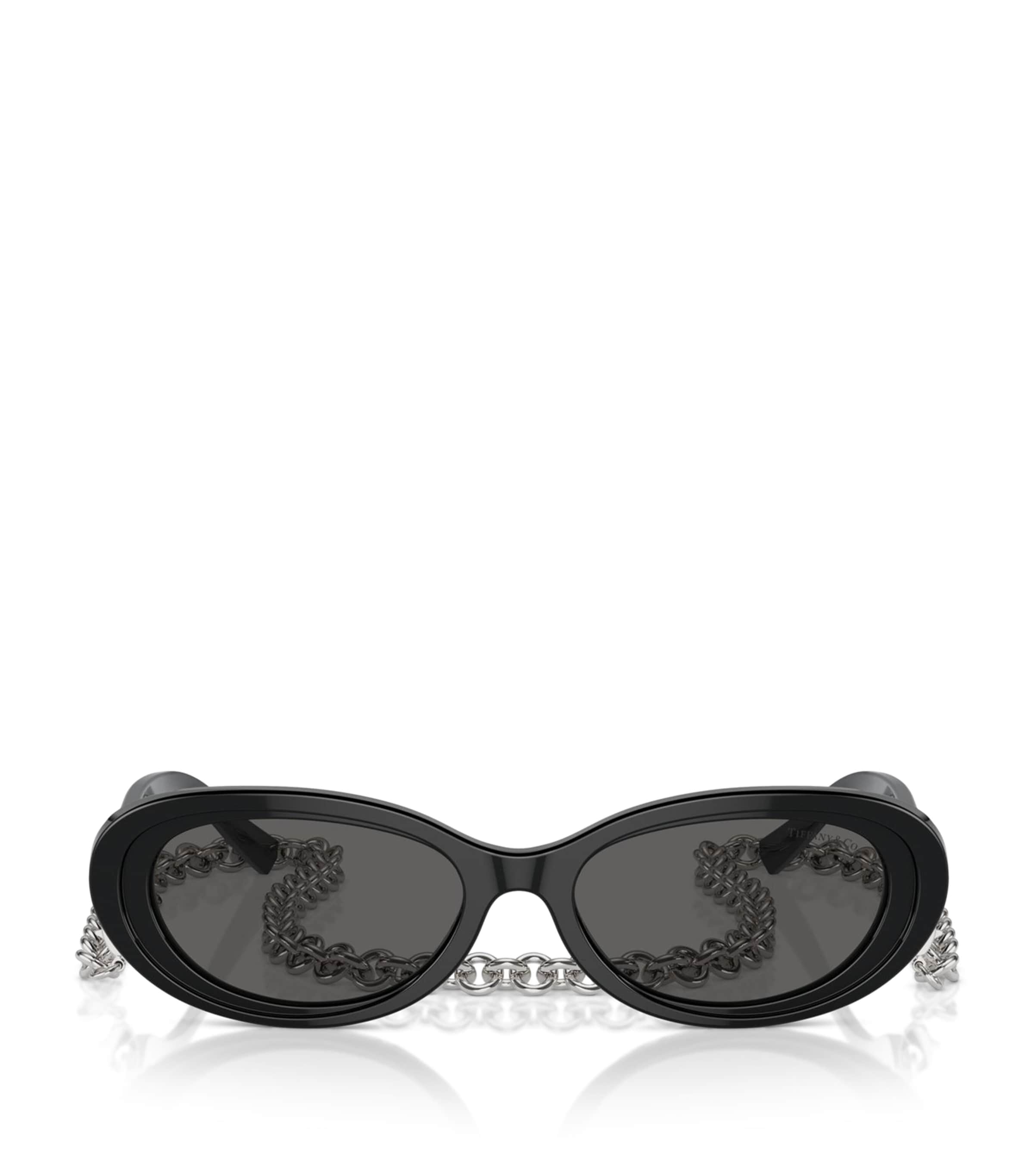 Tiffany & Co . Cat-eye Sunglasses With Chain Detail In Black
