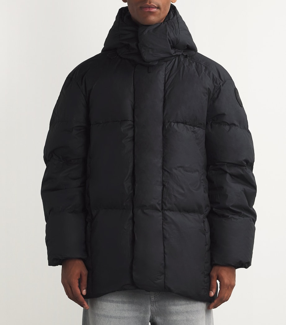Mid-Leg Wilu Duvet Puffer Jacket BLACK 61 Image 3