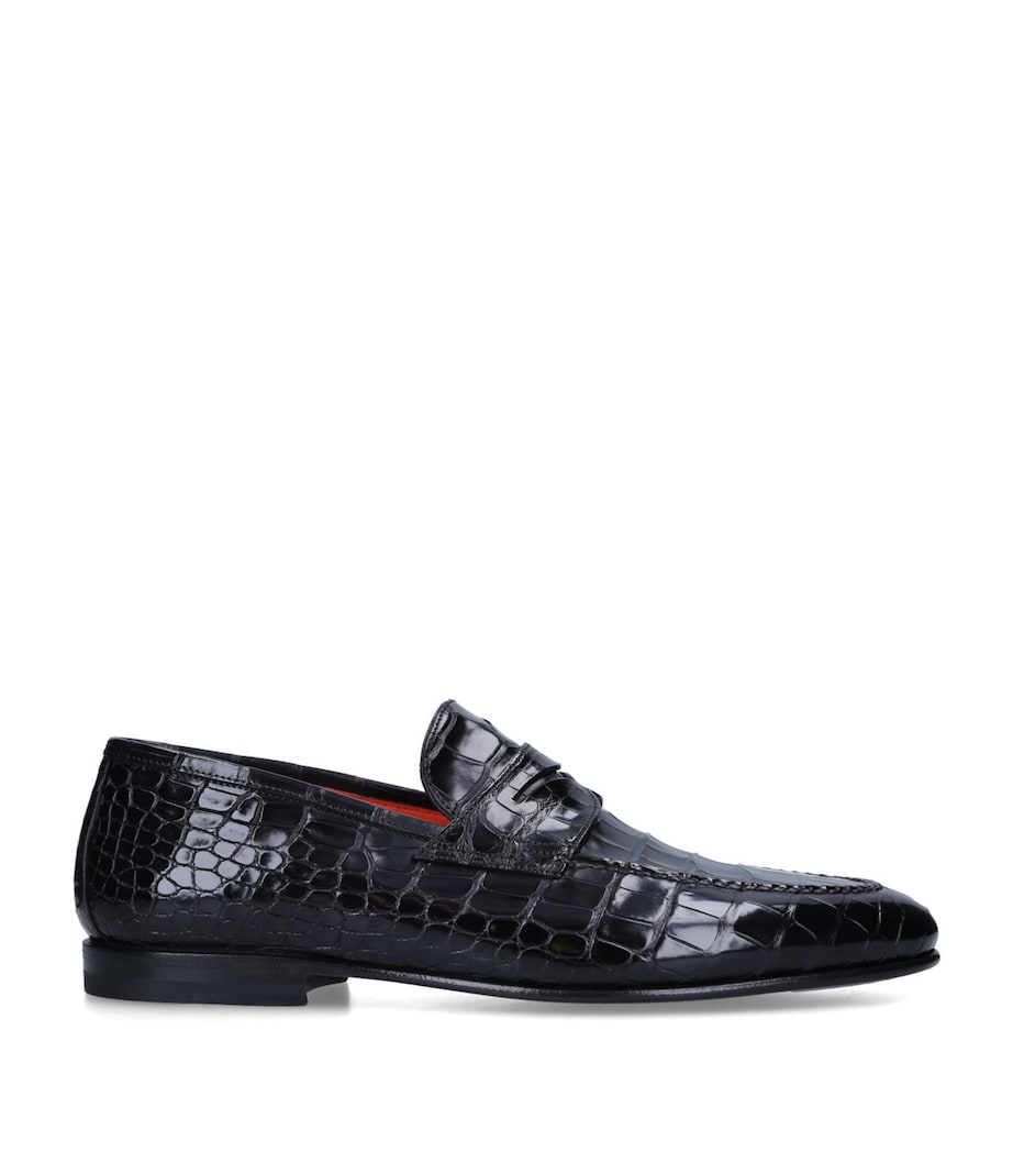 Alligator Carlos Loafers BLACK Image 3