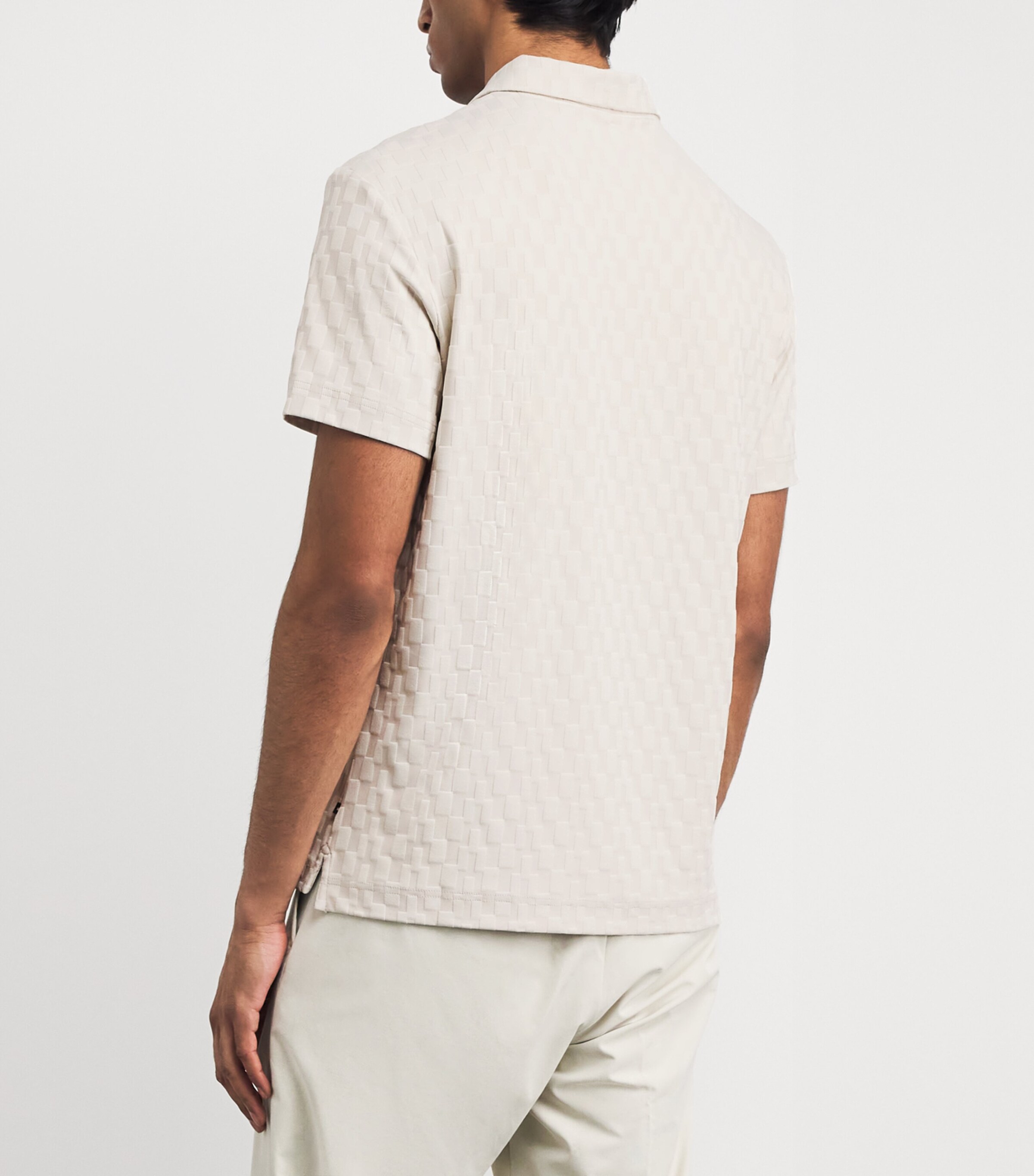 J Lindeberg Mens Kofe Polo Shirt Moonbeam Image 5
