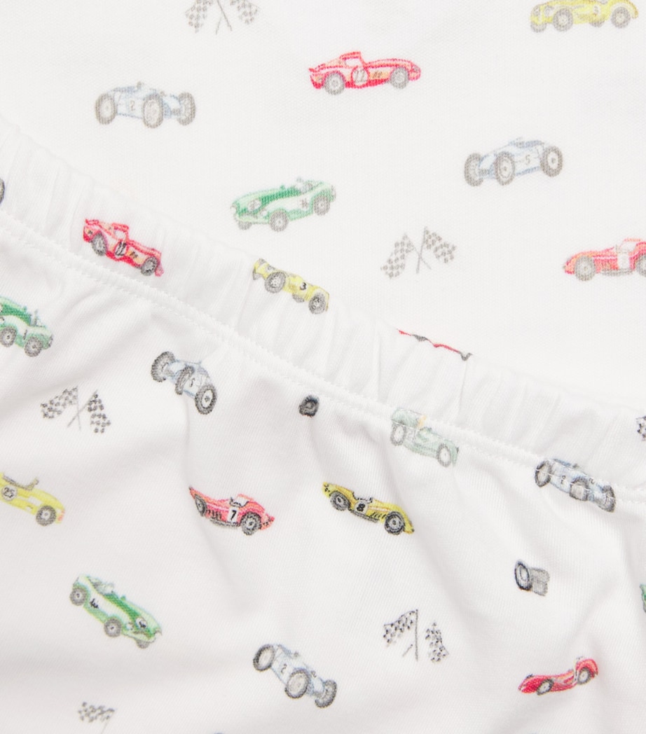 Marie-Chantal Race Car Print Pyjama Set (3-24 Months) Ivory/imperial Blue Image 4